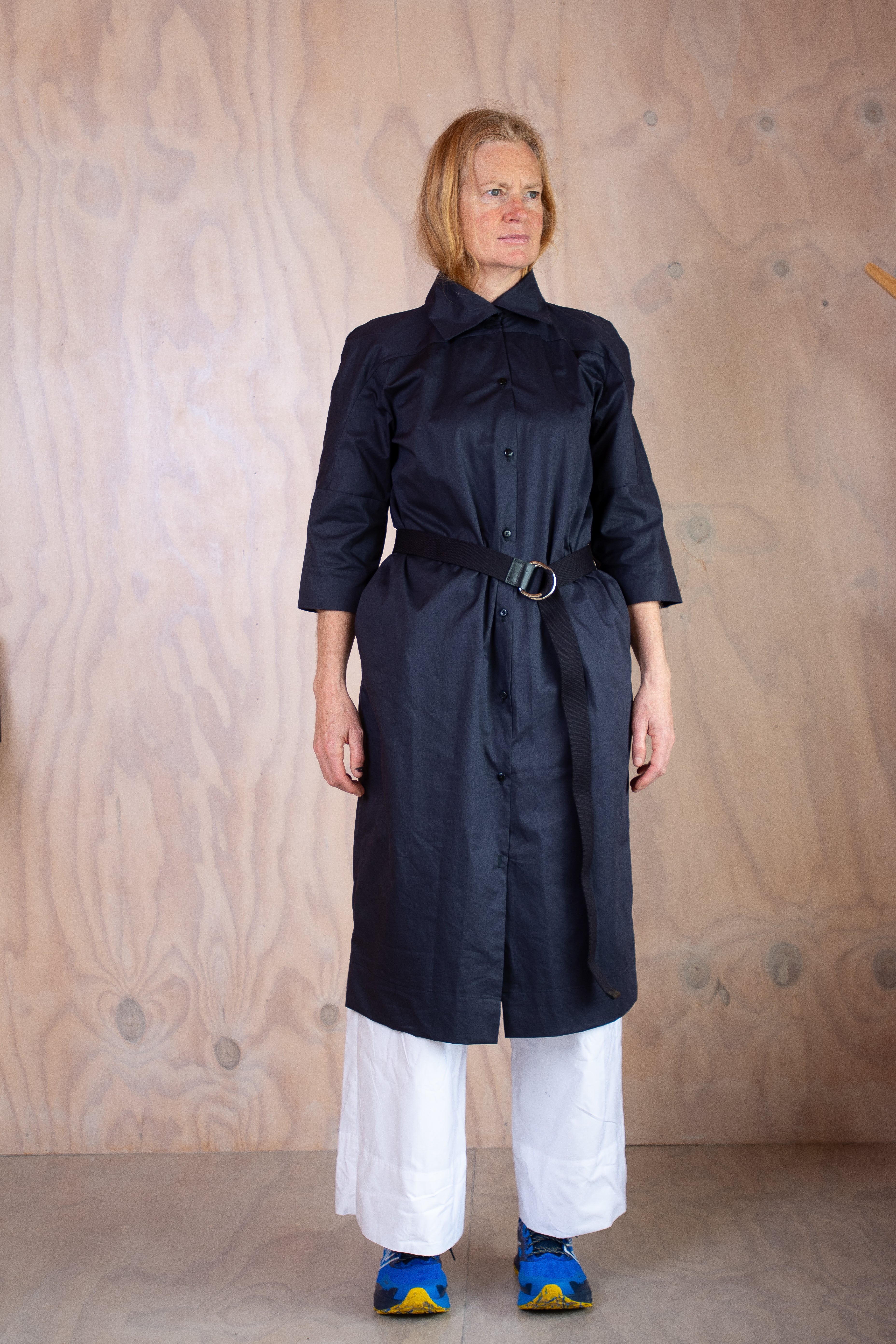 Forde Shirt Duster Coat OR Shirt Dress - Ink
