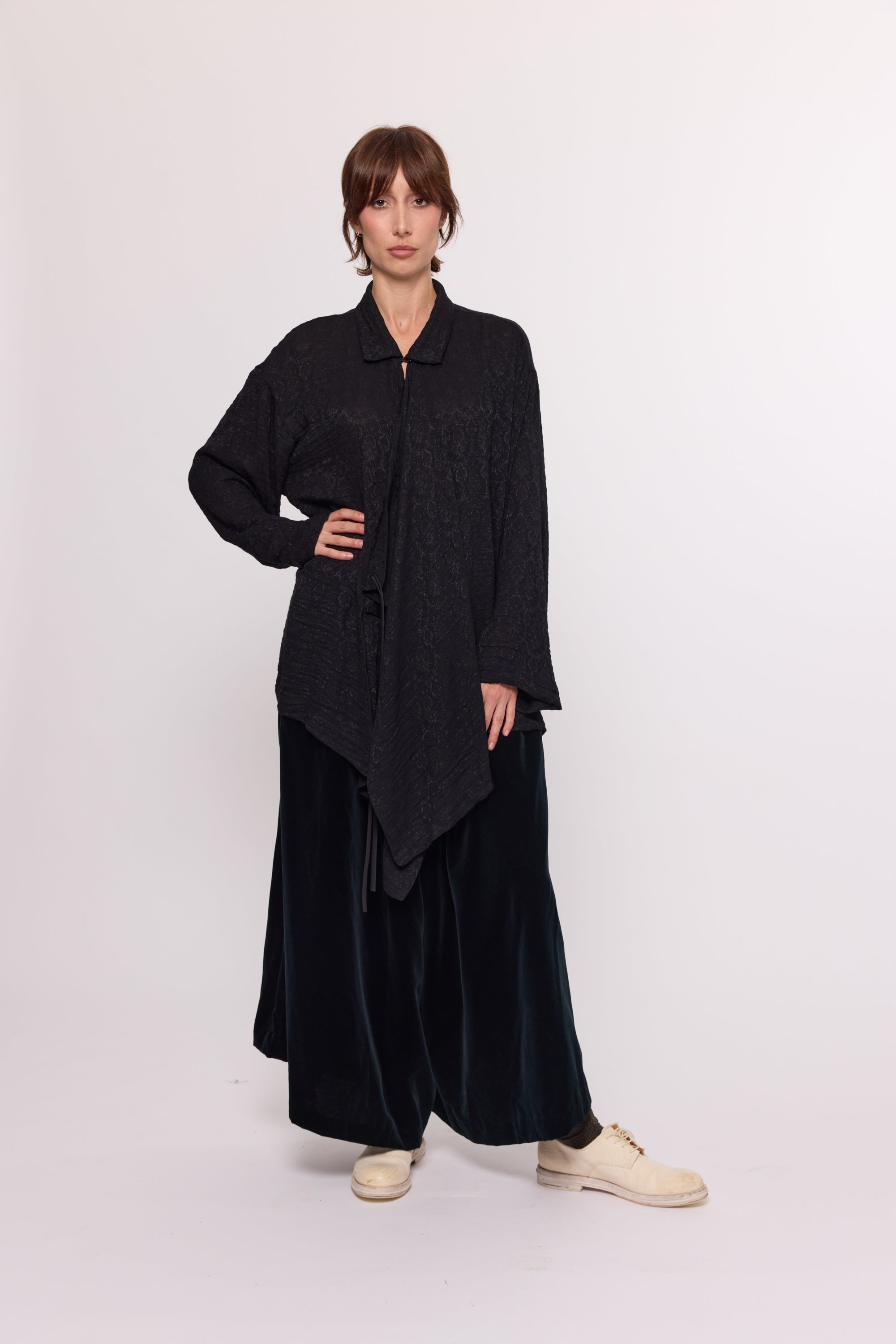 Drape Shirt - Black
