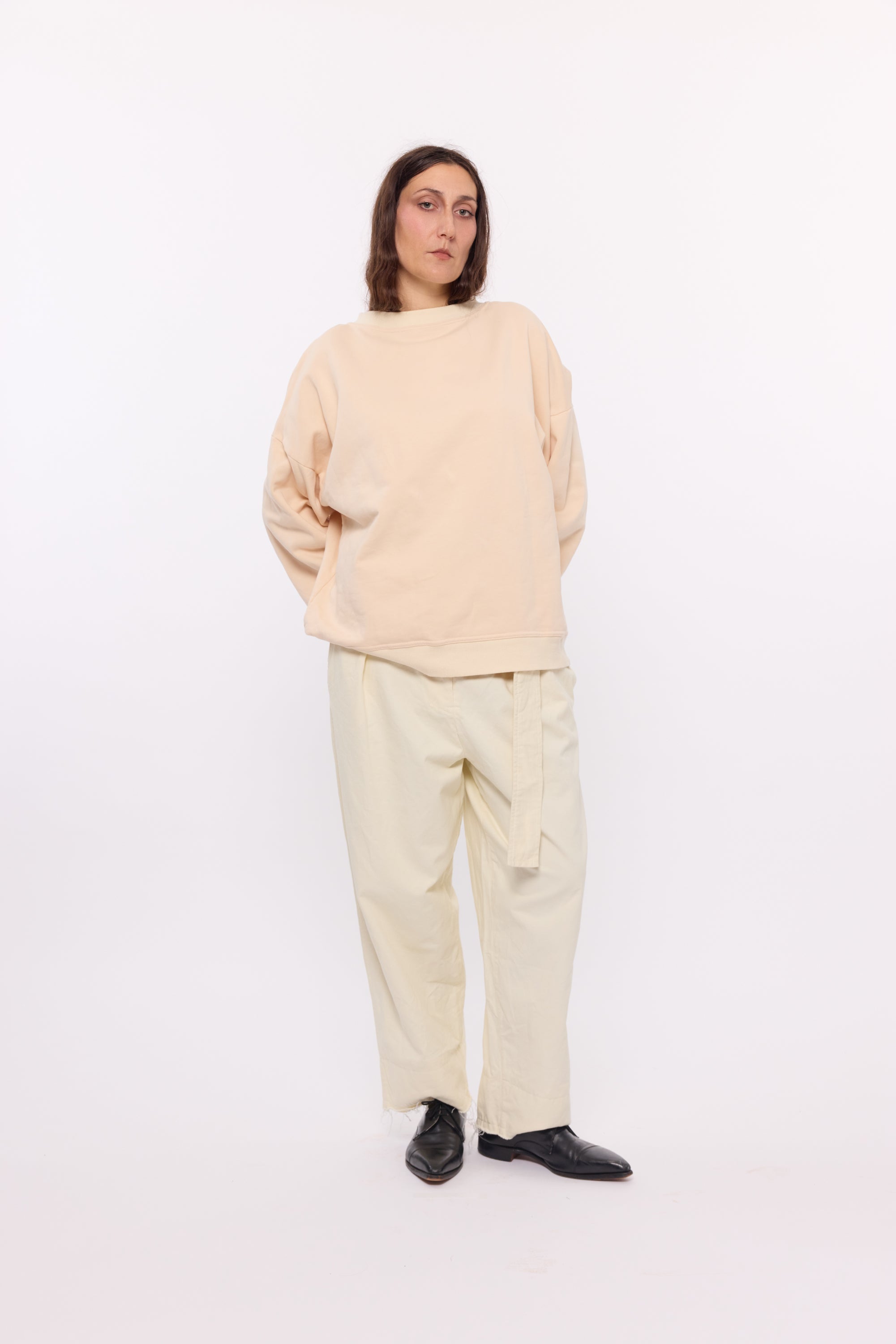 Oversized Sweatshirt - Butterscotch organic cotton Fleece