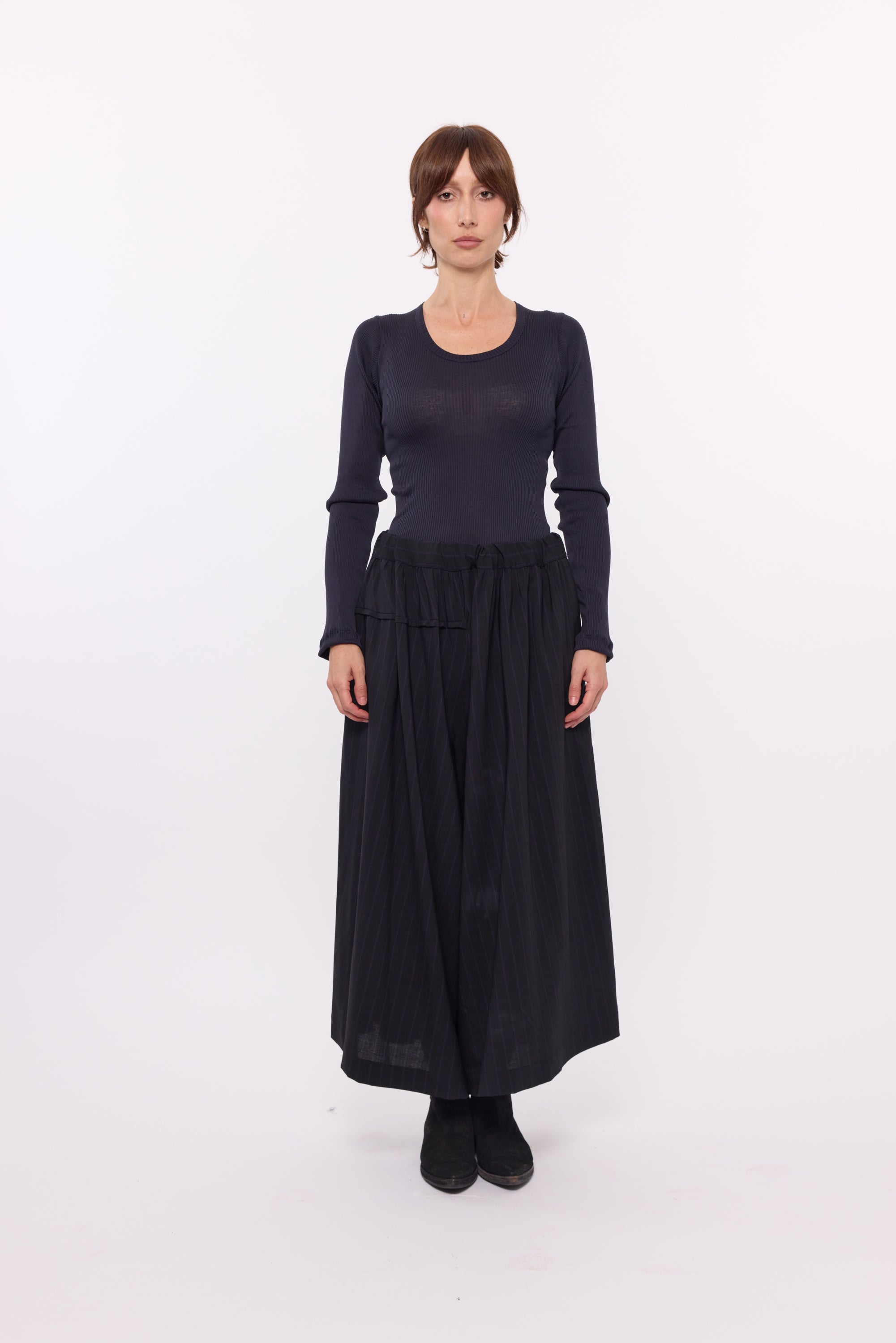 Nellie Culottes - Black cotton Velvet