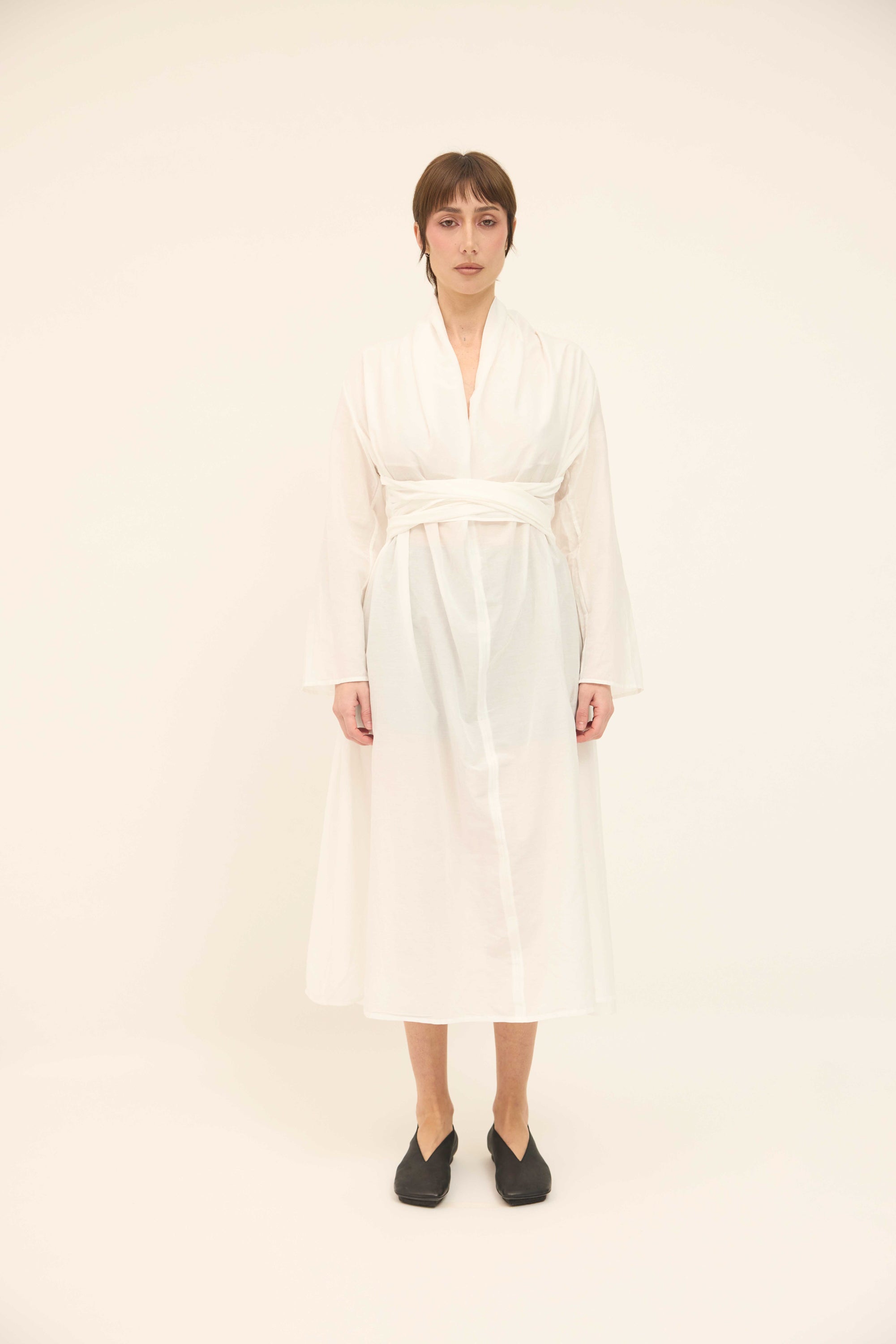 Brooke Dress - Sheer White