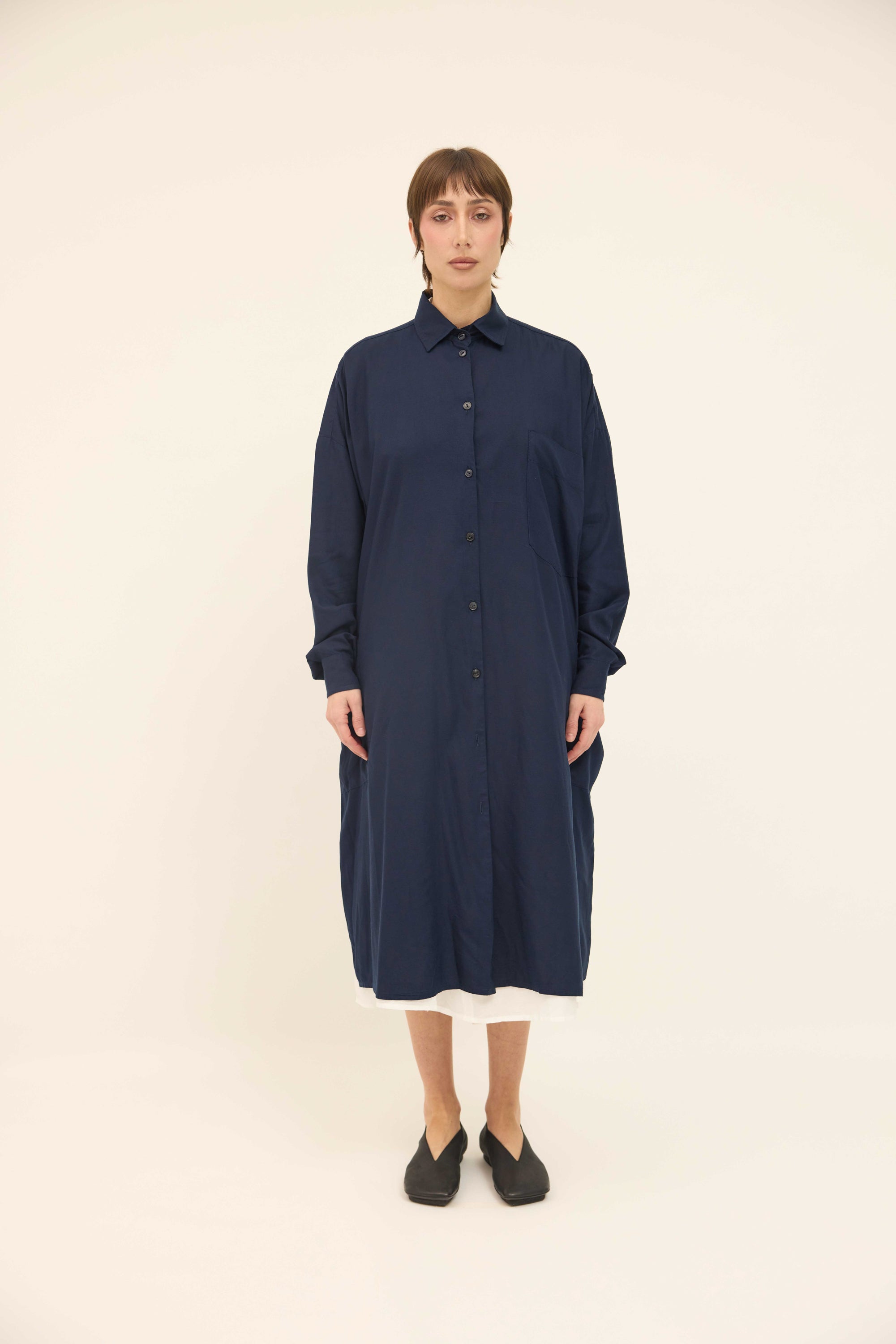 Tia Shirt - Ink Cotton Mix