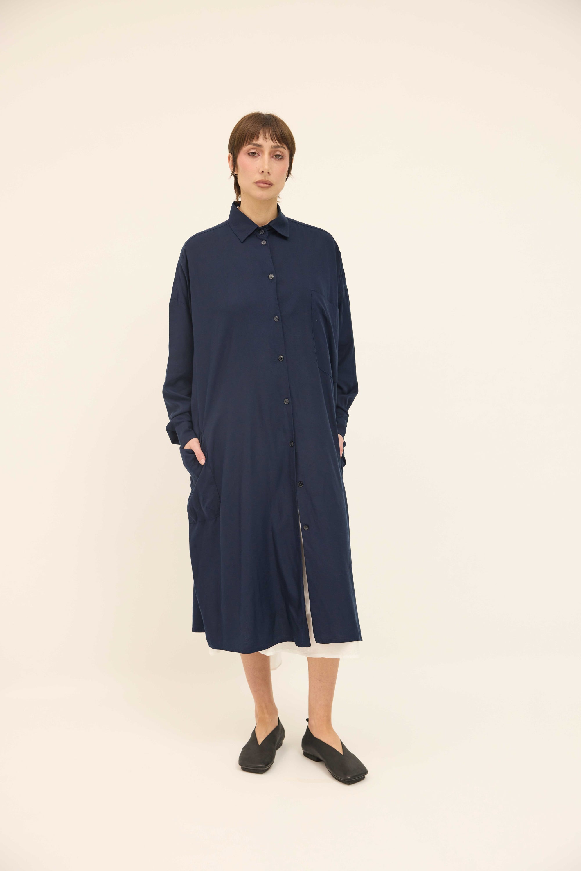 Tia Shirt - Ink Cotton Mix