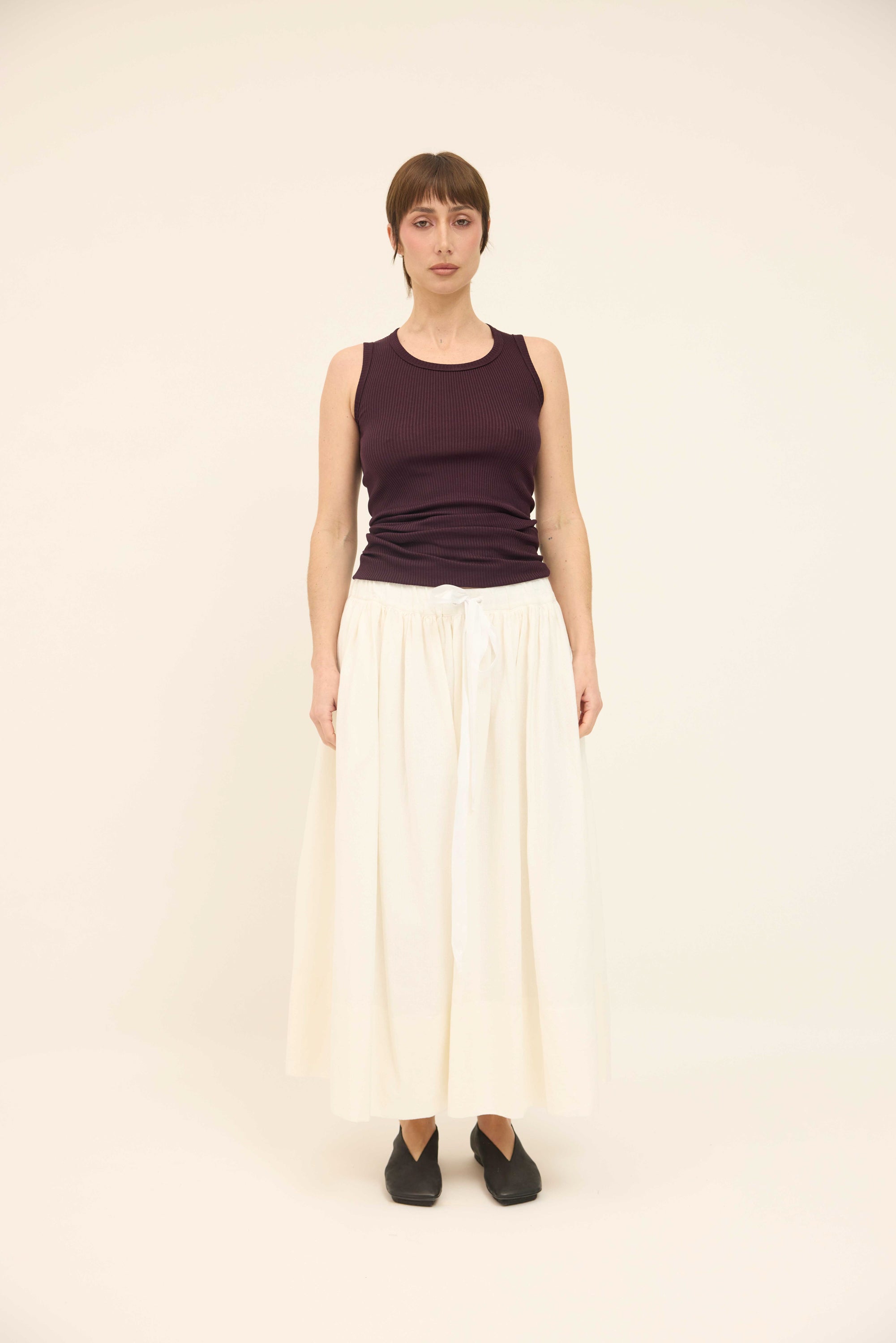 Gathered Skirt - Milk
