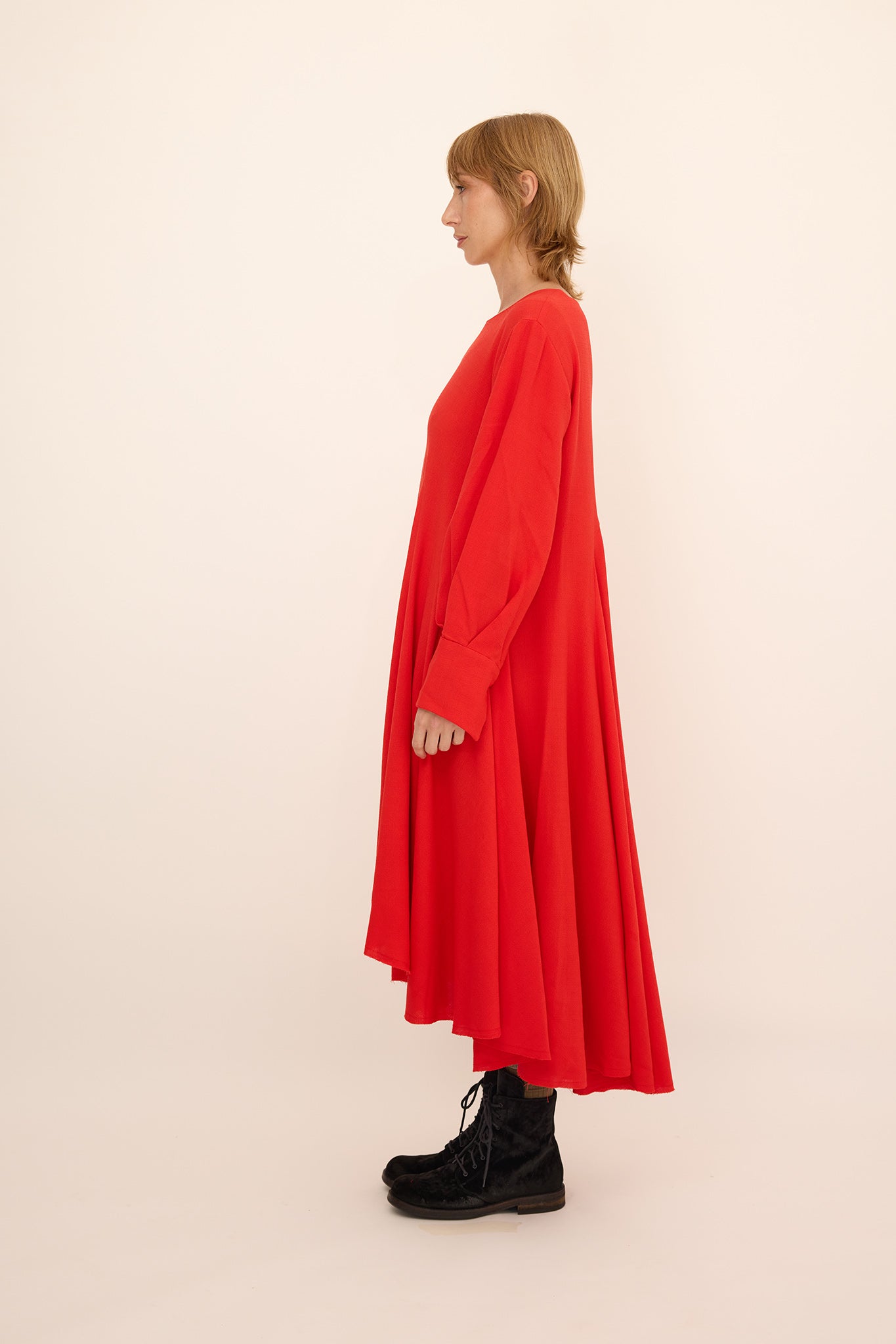 Gloria Dress -Cherry Red