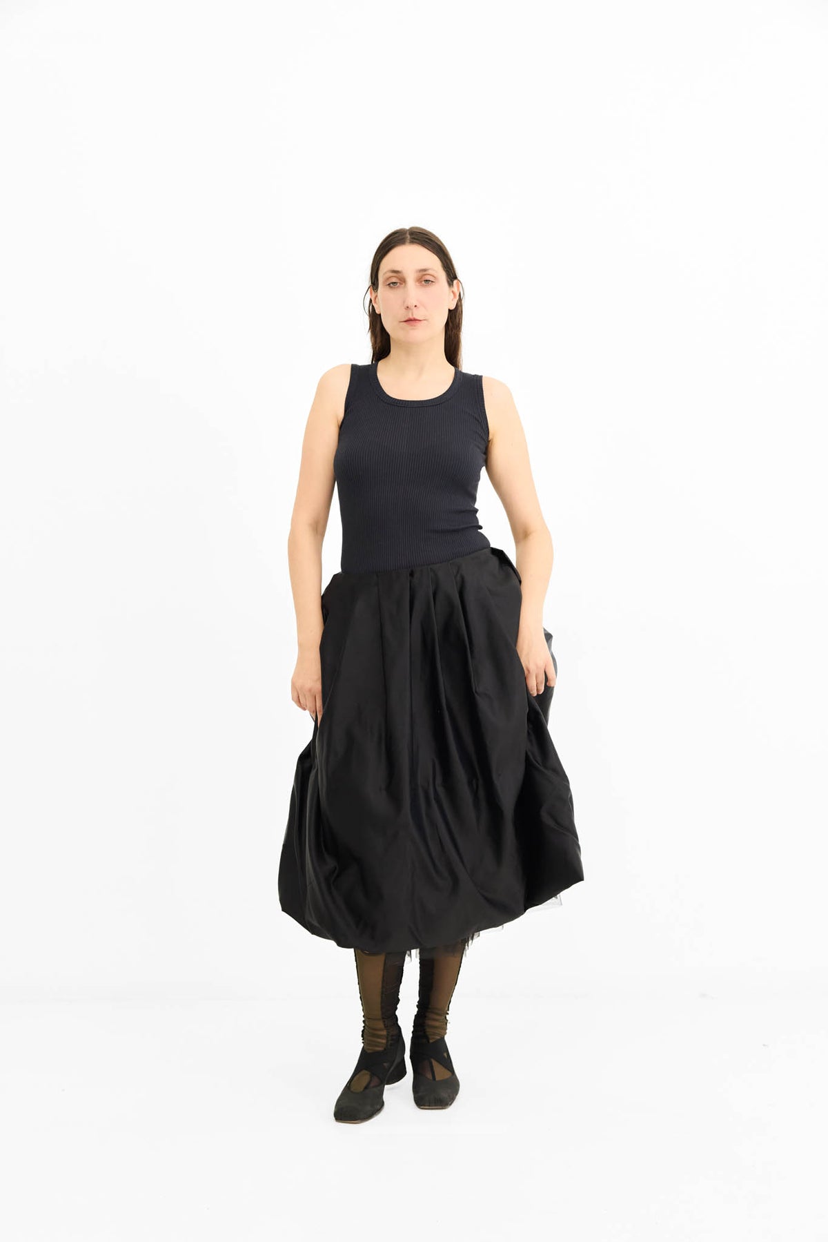 Kelly Skirt with Petticoat - Ink
