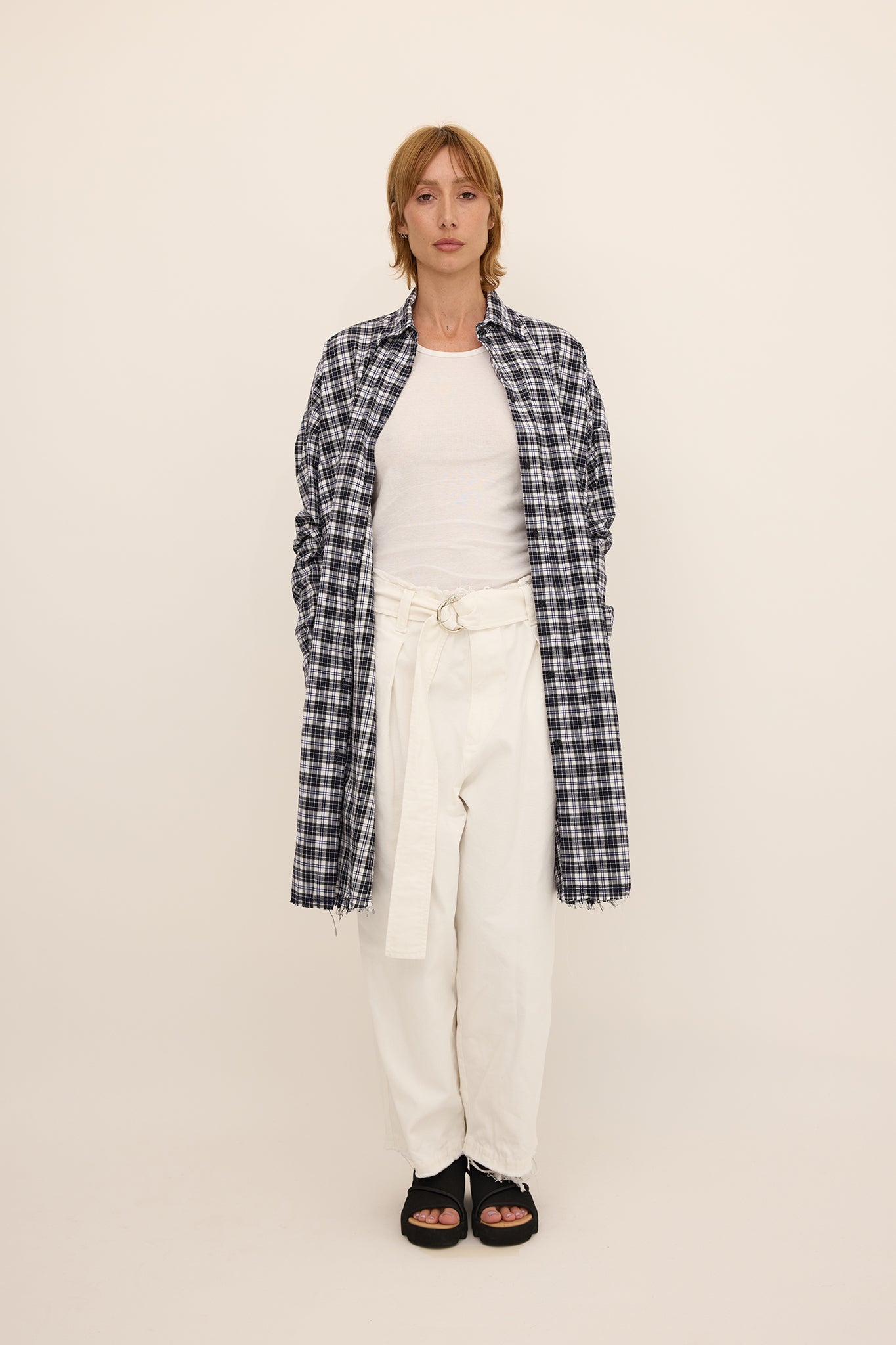 Tia Shirt - Short - Checkered