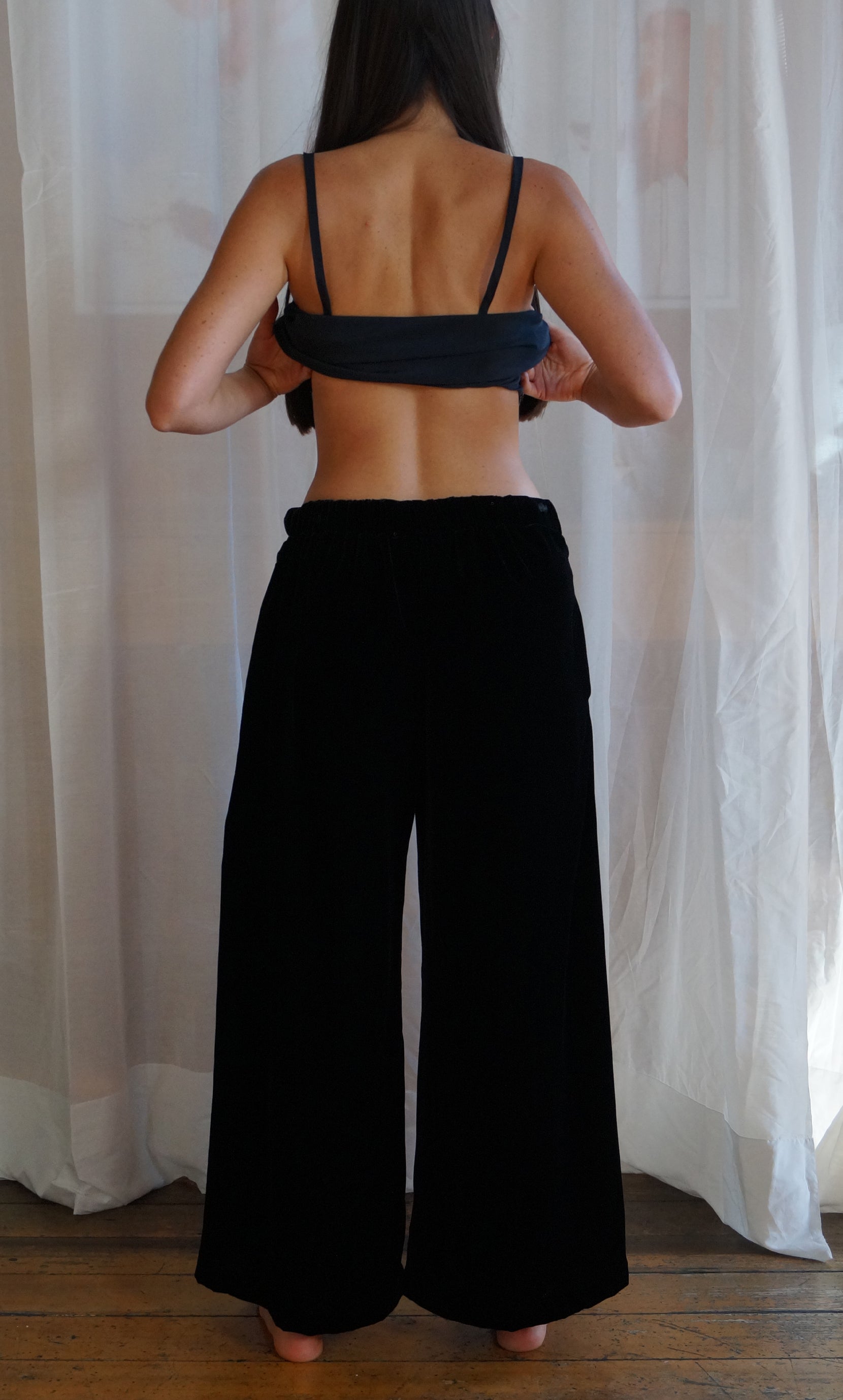 Frankie Pants - Black Velvet