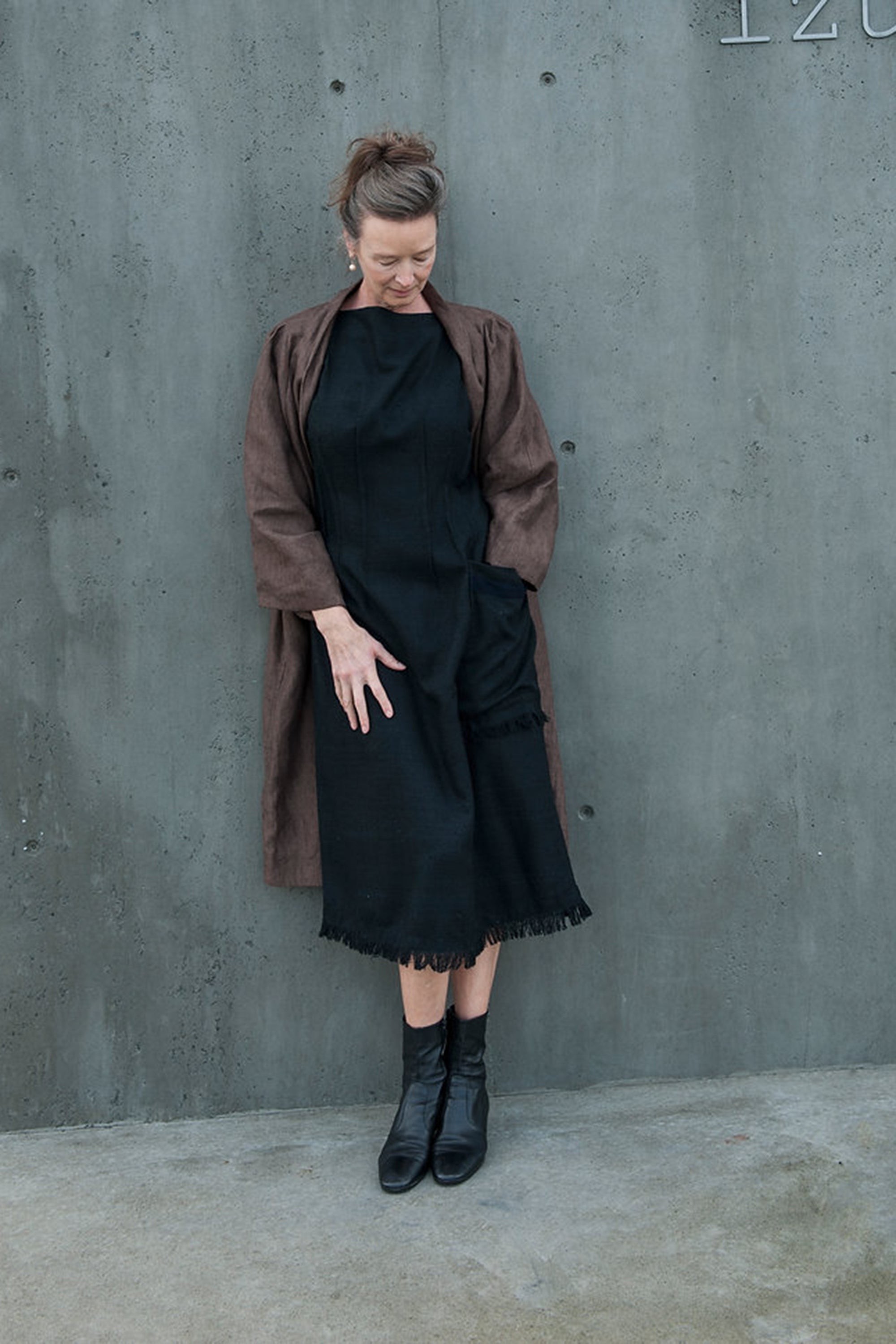 Claude Linen Coat / Brown