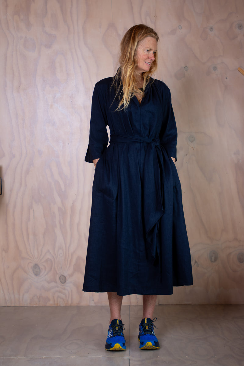 Brooke Dress - Ink navy