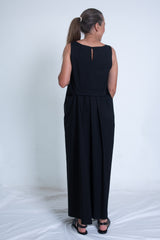 Lily Dress - Black cotton