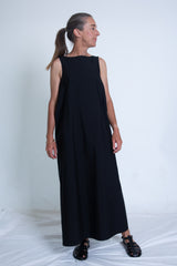 Lily Dress - Black cotton