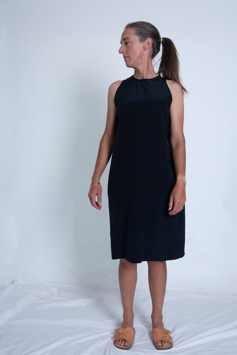 Sara's Dress - Black Silk