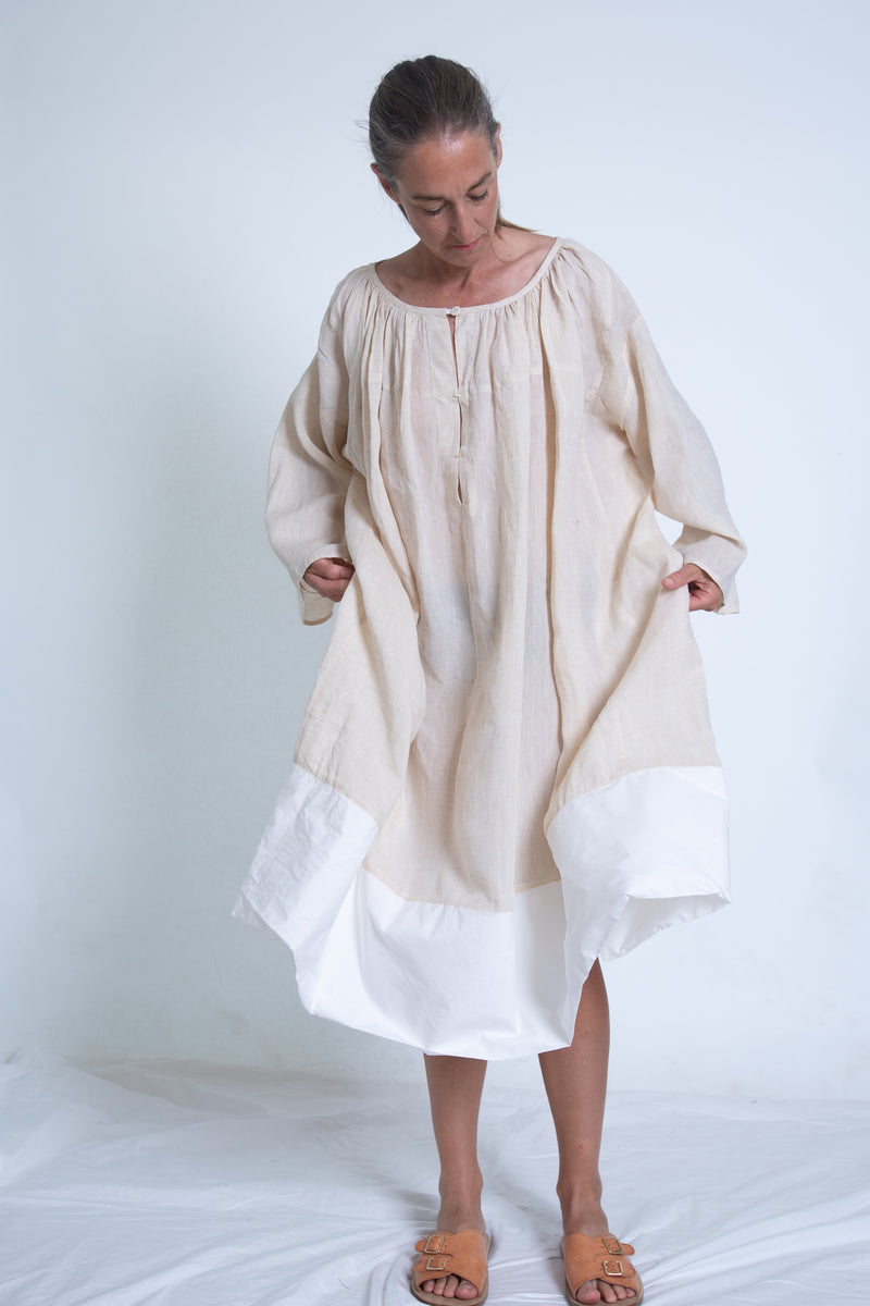 Sanders Dress _ Oat /Cream