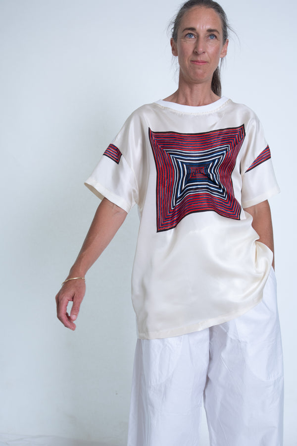 Origami Tee - Silk/ Cotton