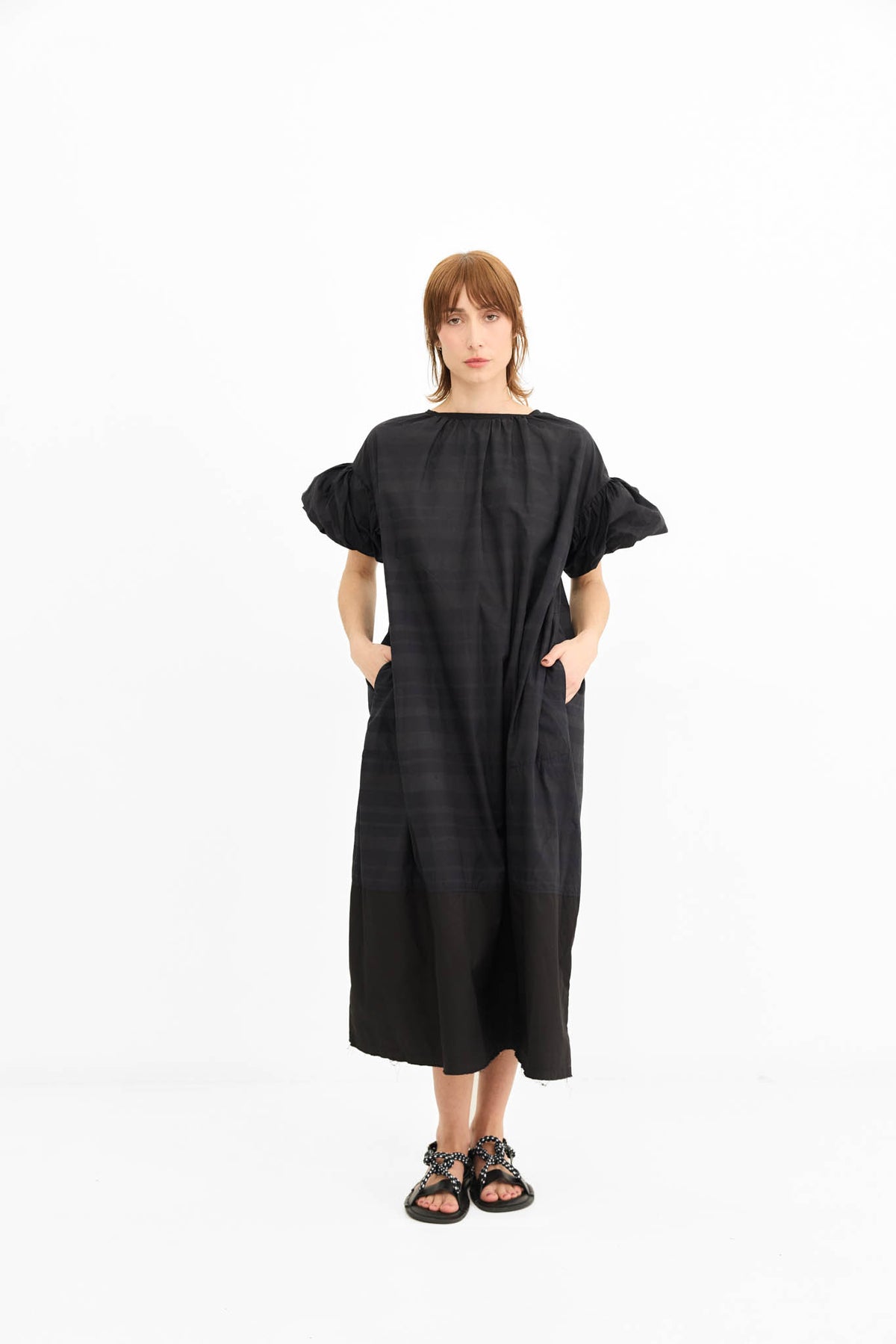 Emma Dress - Overdyed Ink