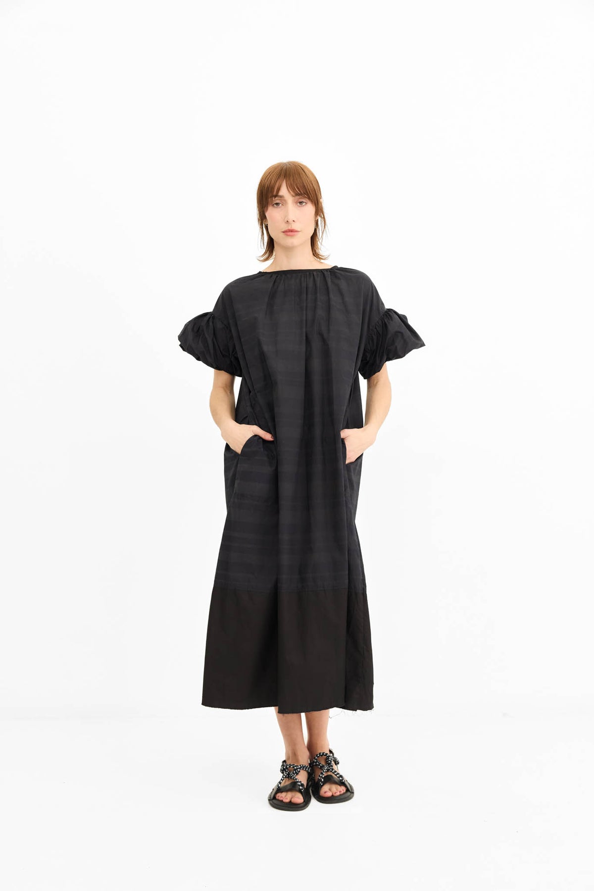 Emma Dress - Overdyed Ink
