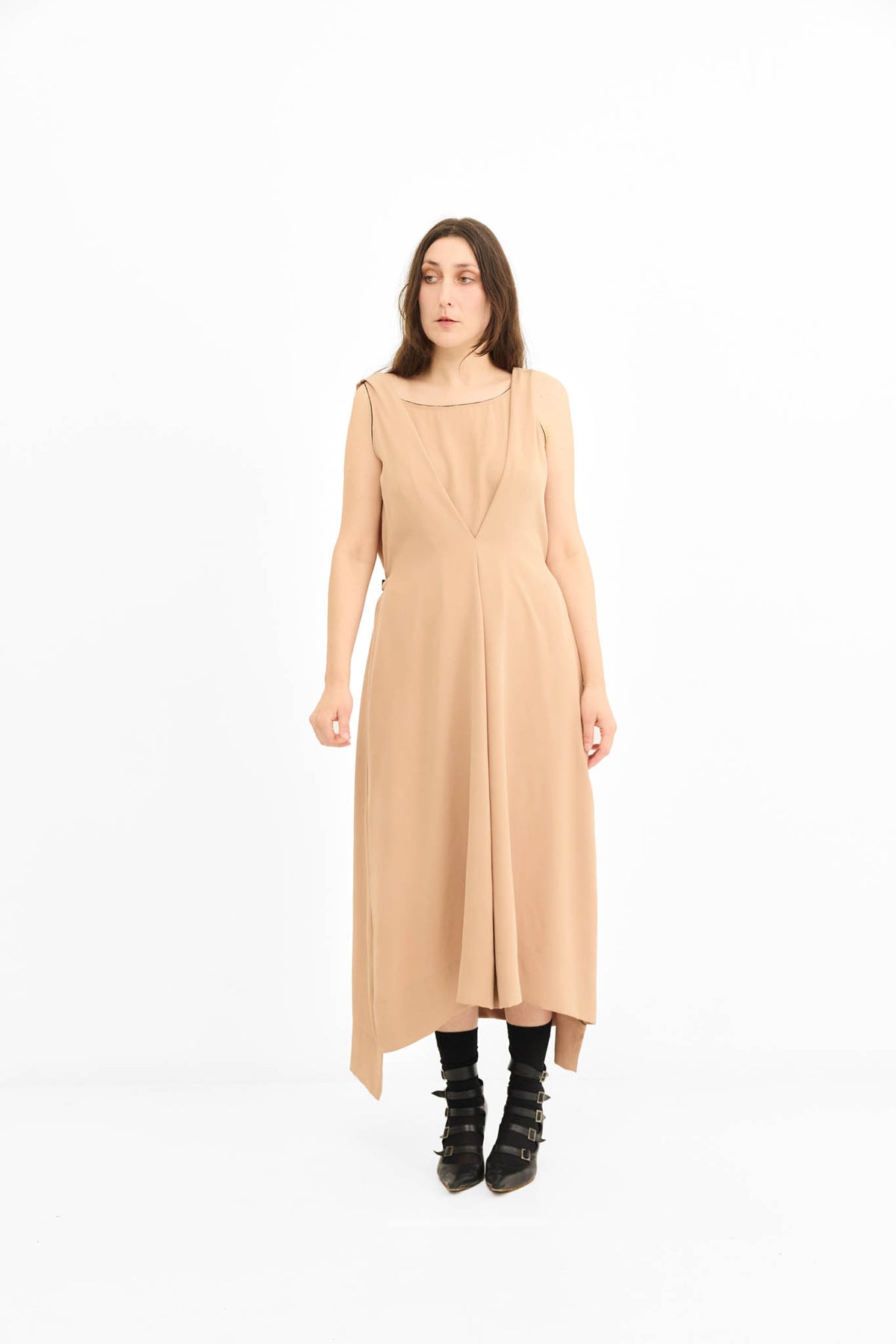 Florence Dress - Deep Beige