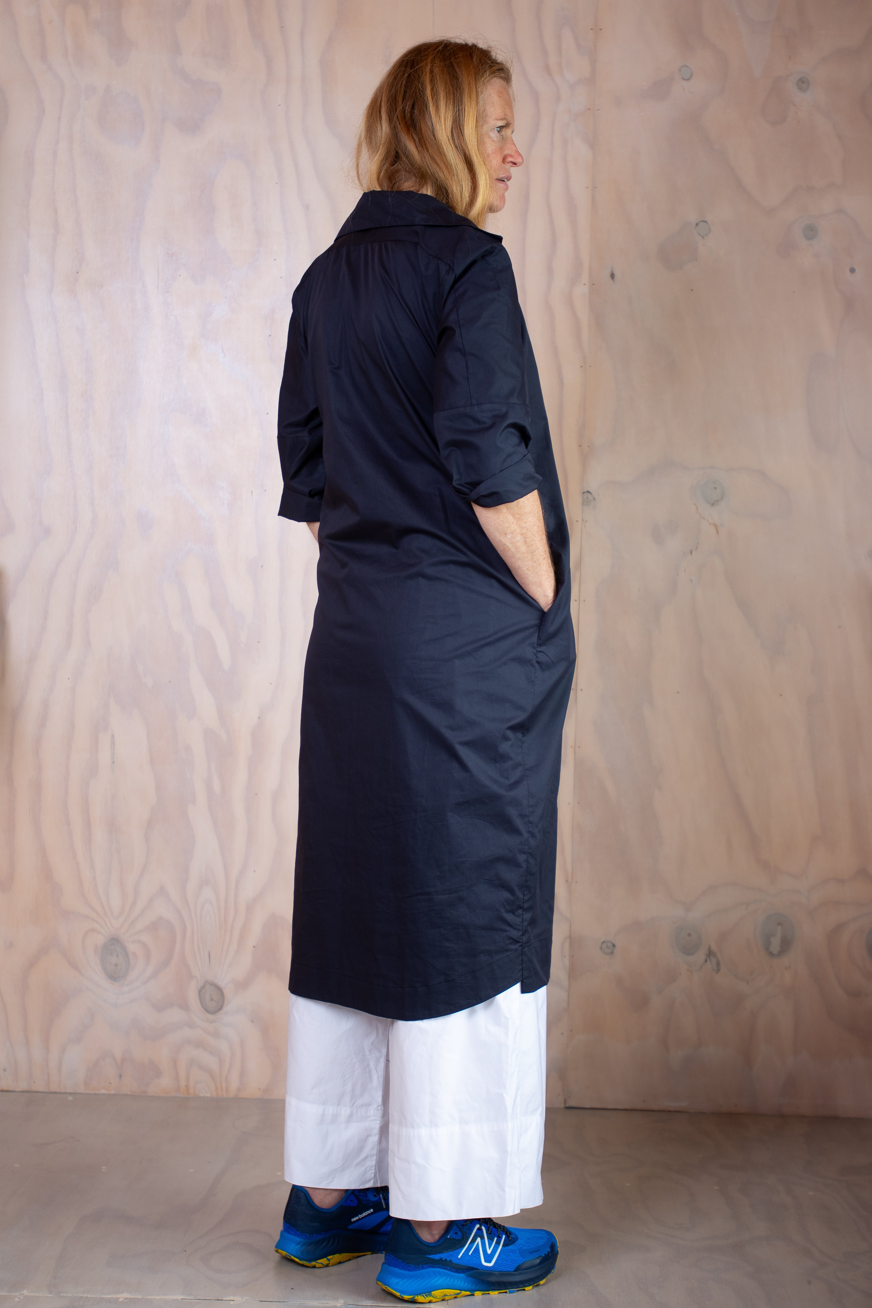 Forde Shirt Duster Coat  OR Shirt Dress  - Ink