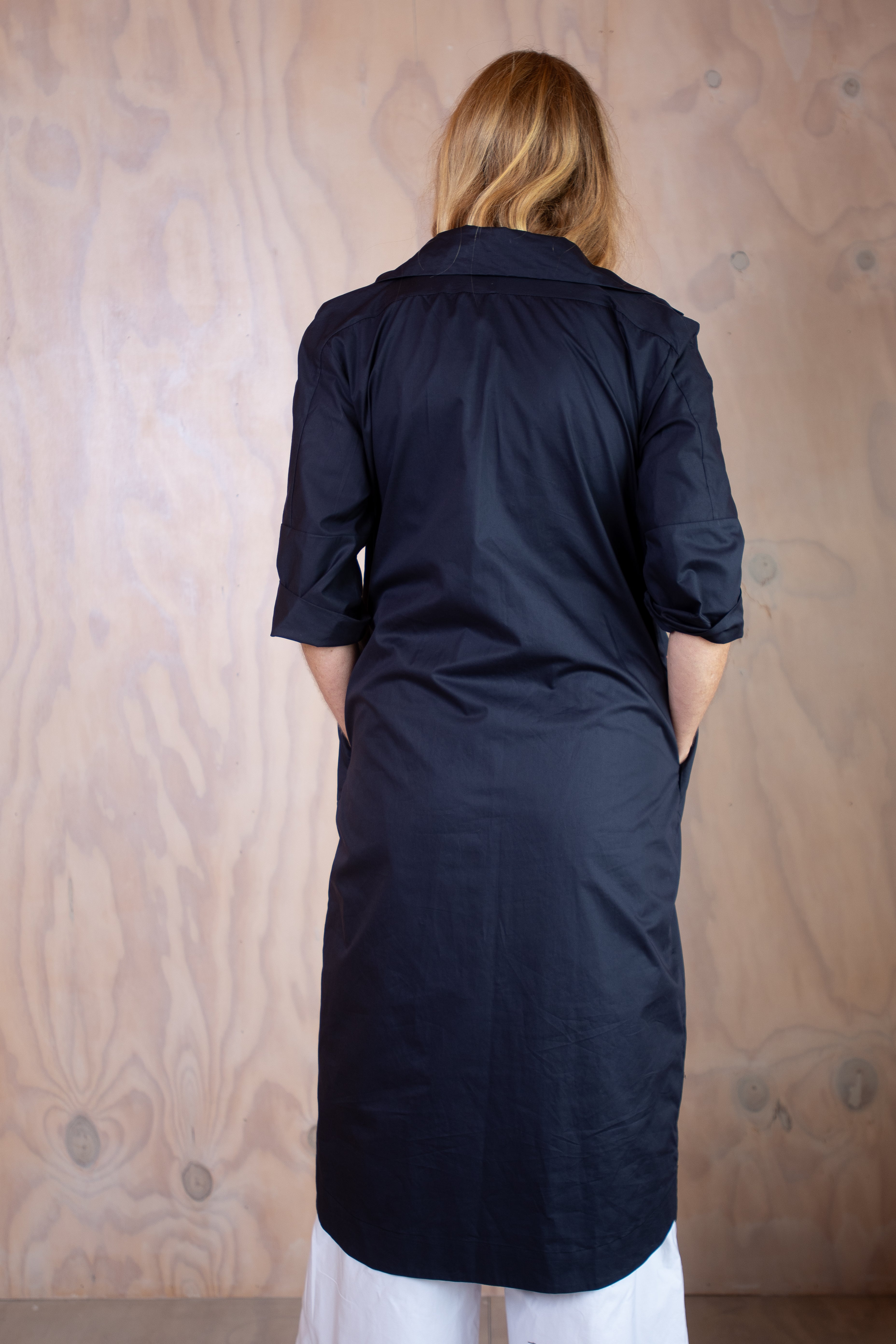 Forde Shirt Duster Coat  OR Shirt Dress  - Ink