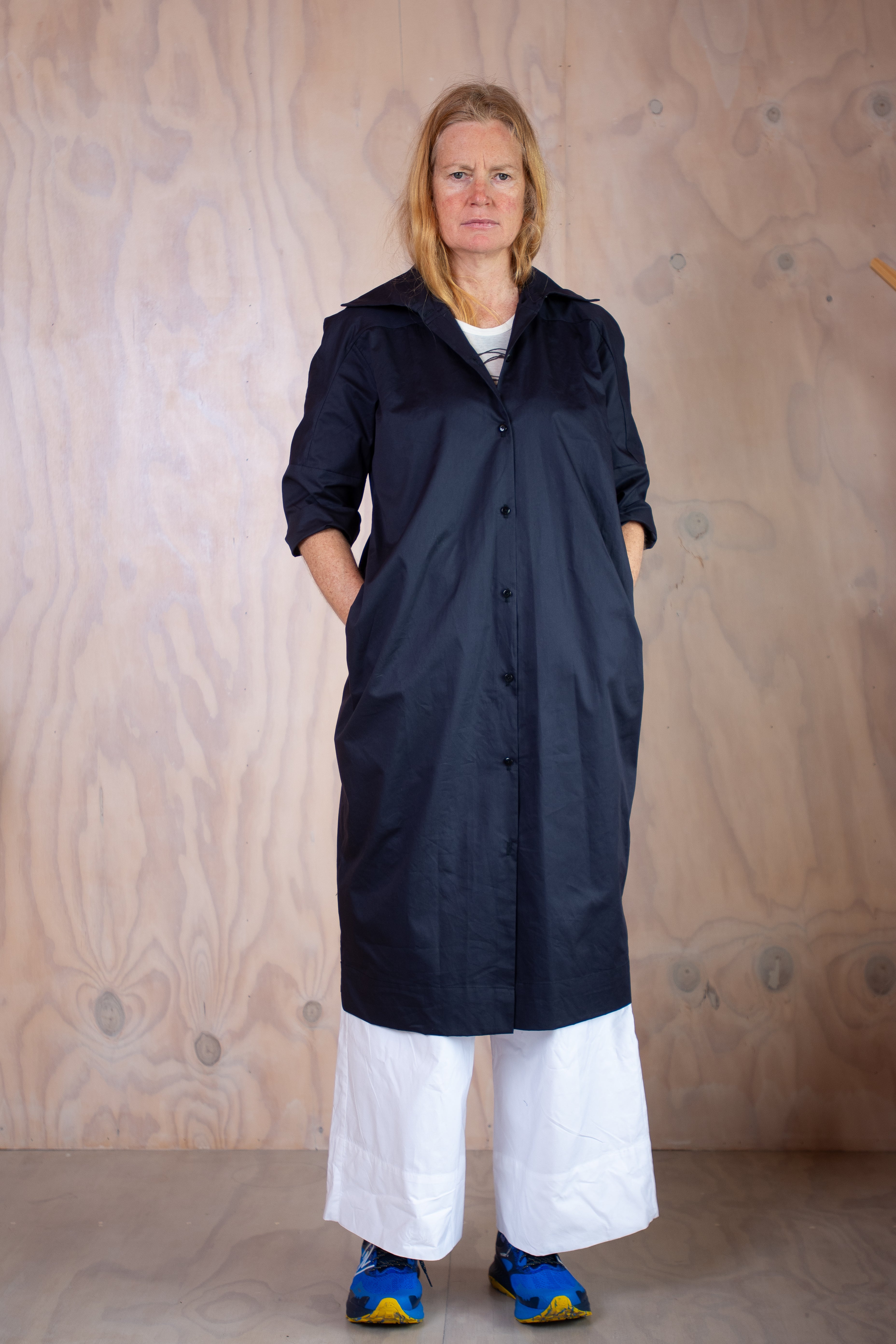 Forde Shirt Duster Coat  OR Shirt Dress  - Ink