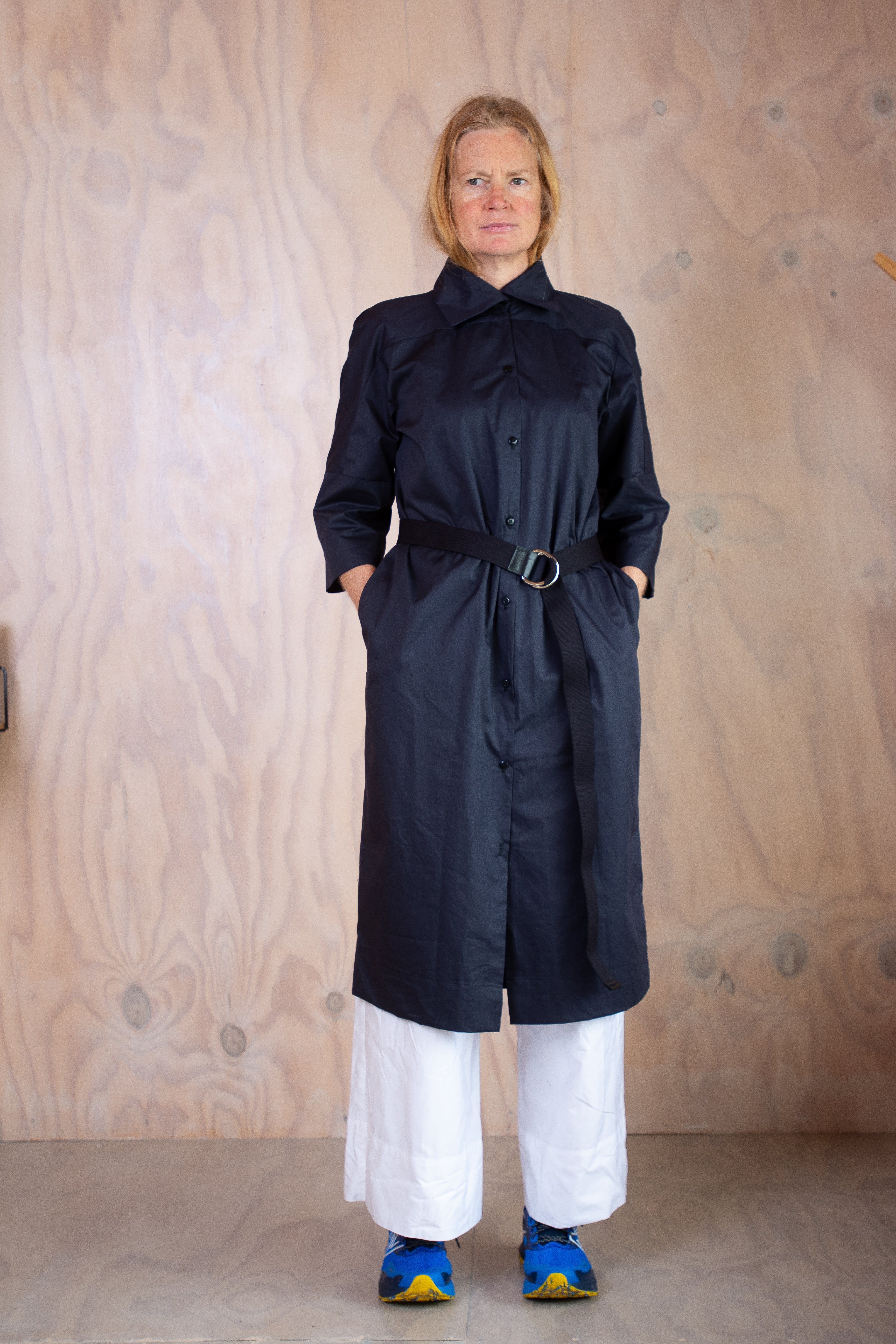 Forde Shirt Duster Coat  OR Shirt Dress  - Ink