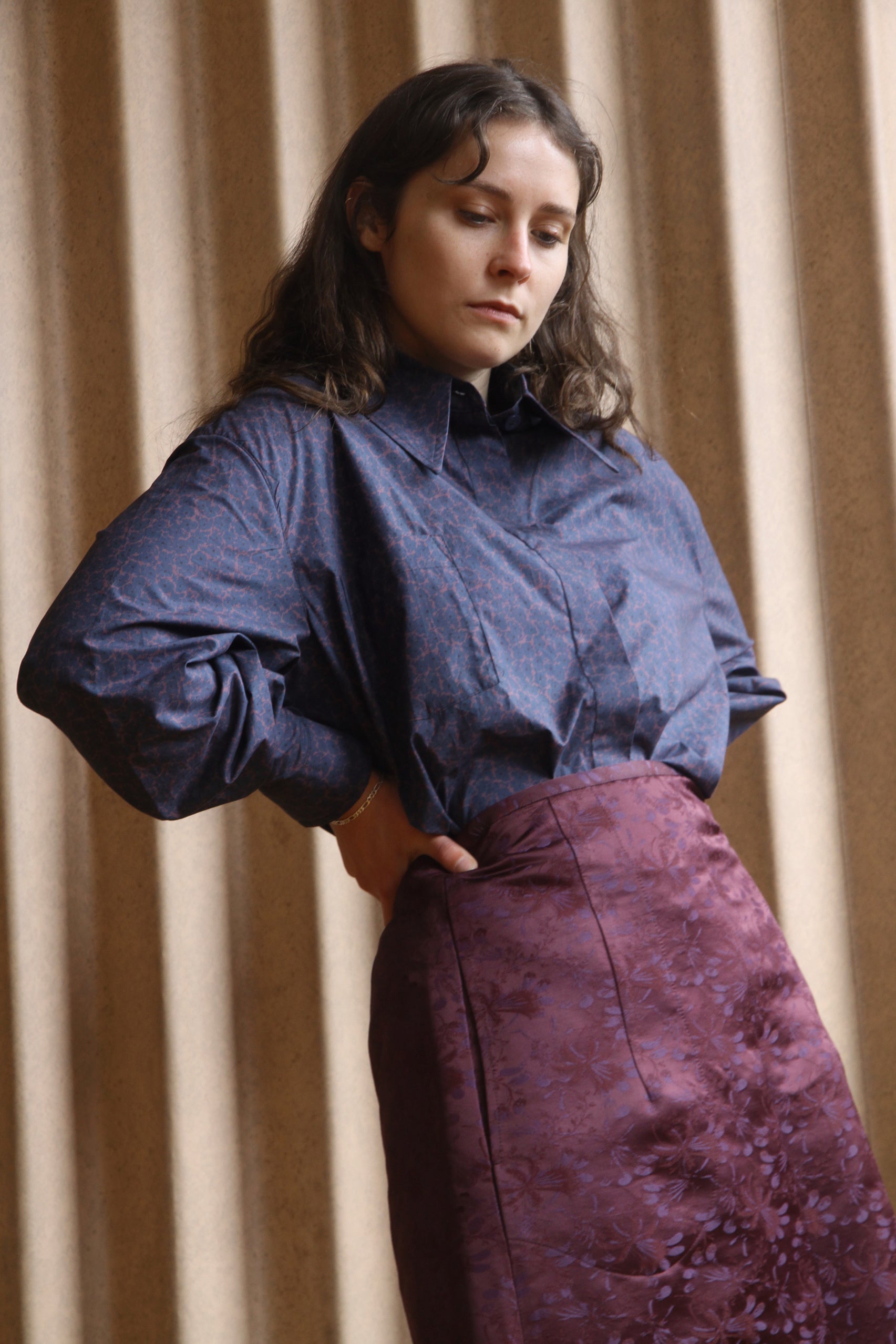 Saffie Skirt - Merlot