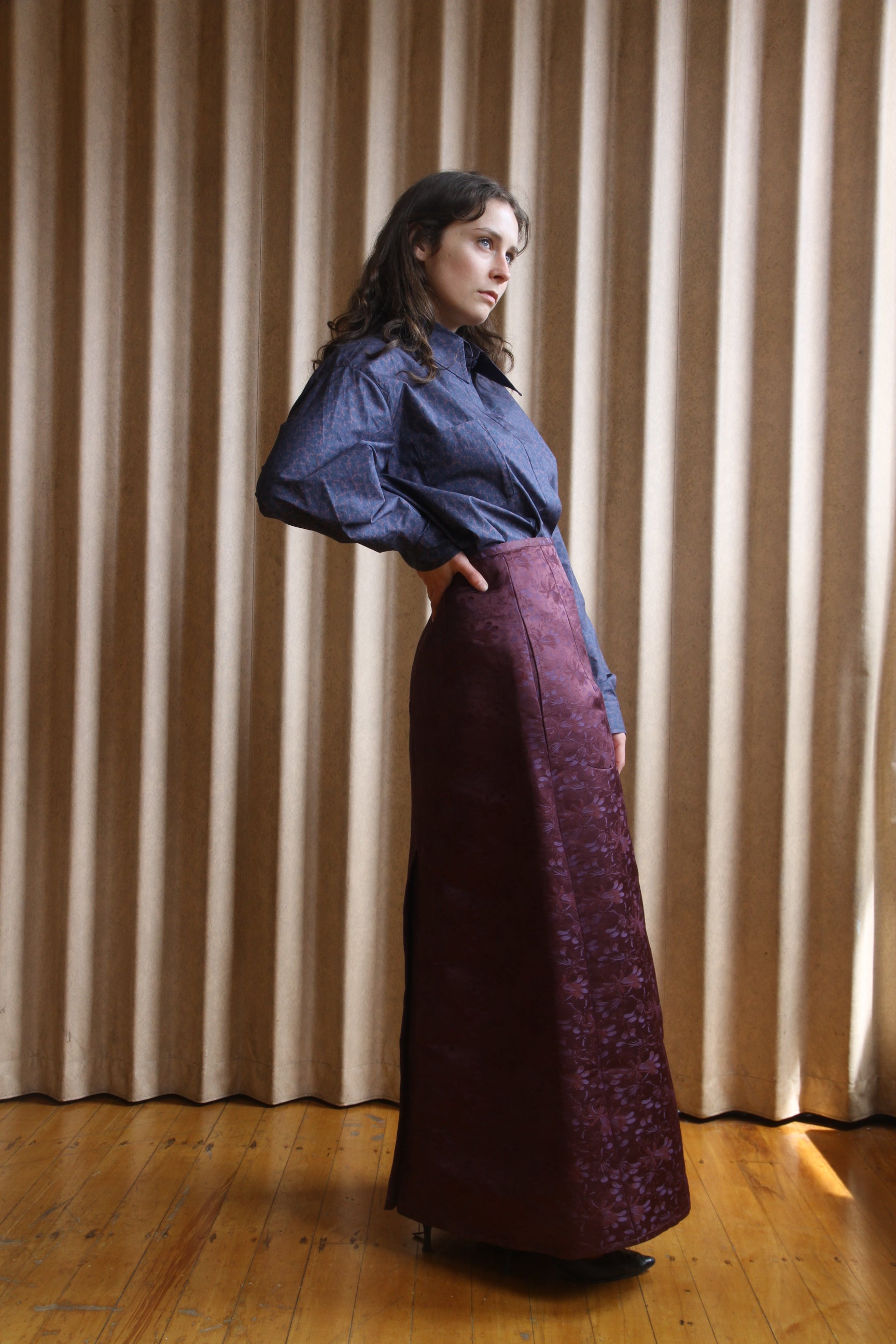 Saffie Skirt - Merlot