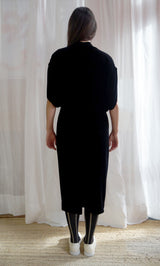 Kimono Dress - Black Velvet