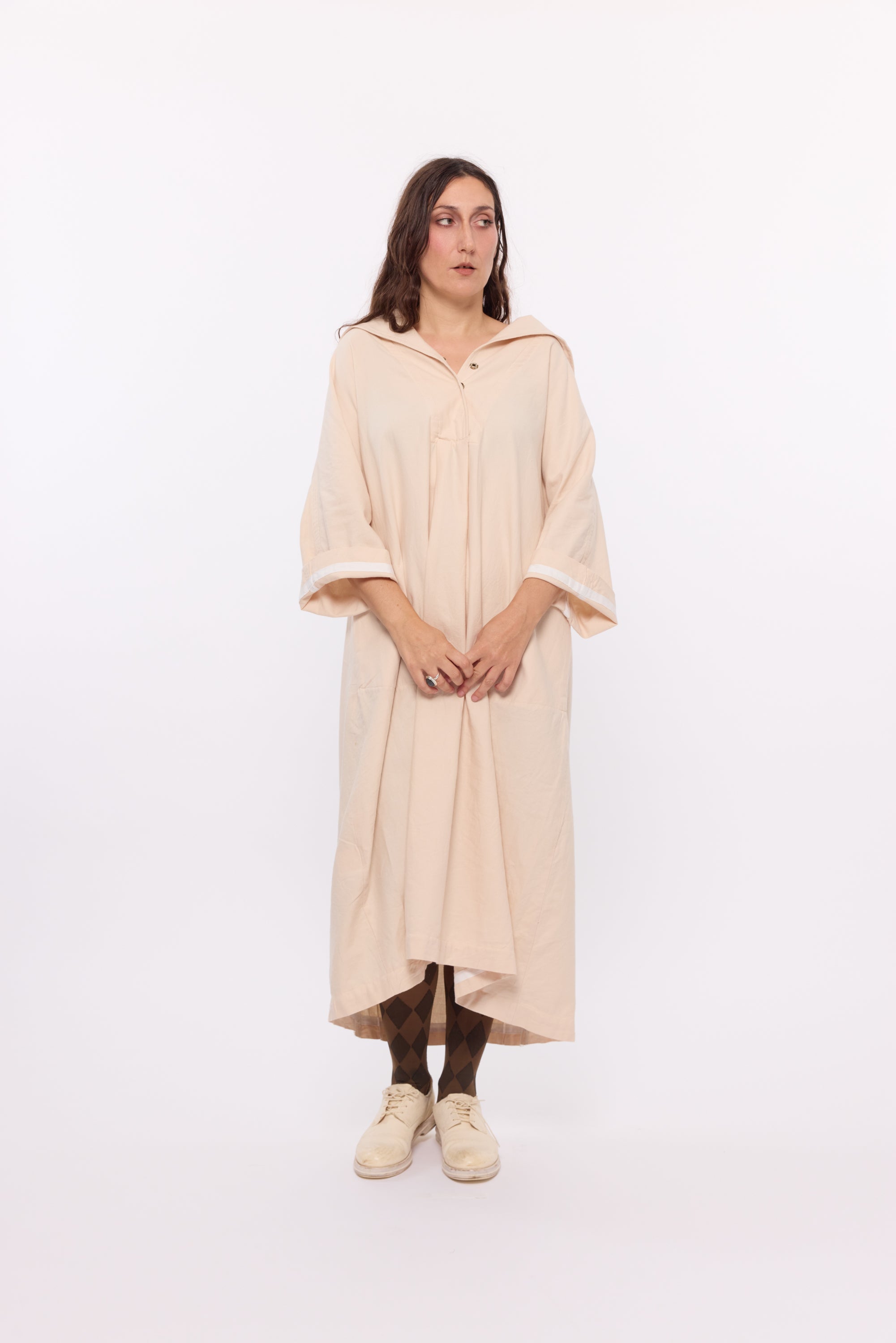 Tilda dress - cream flannel