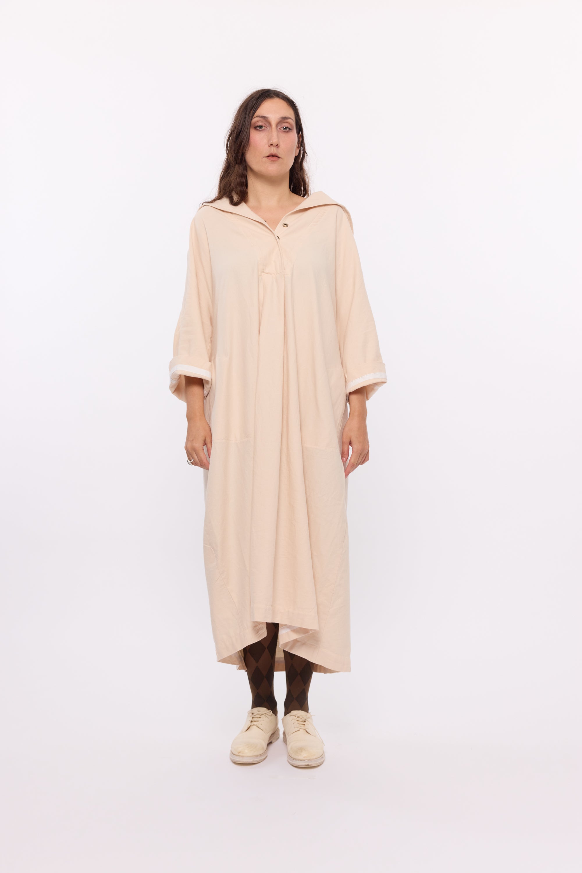 Tilda dress - cream flannel