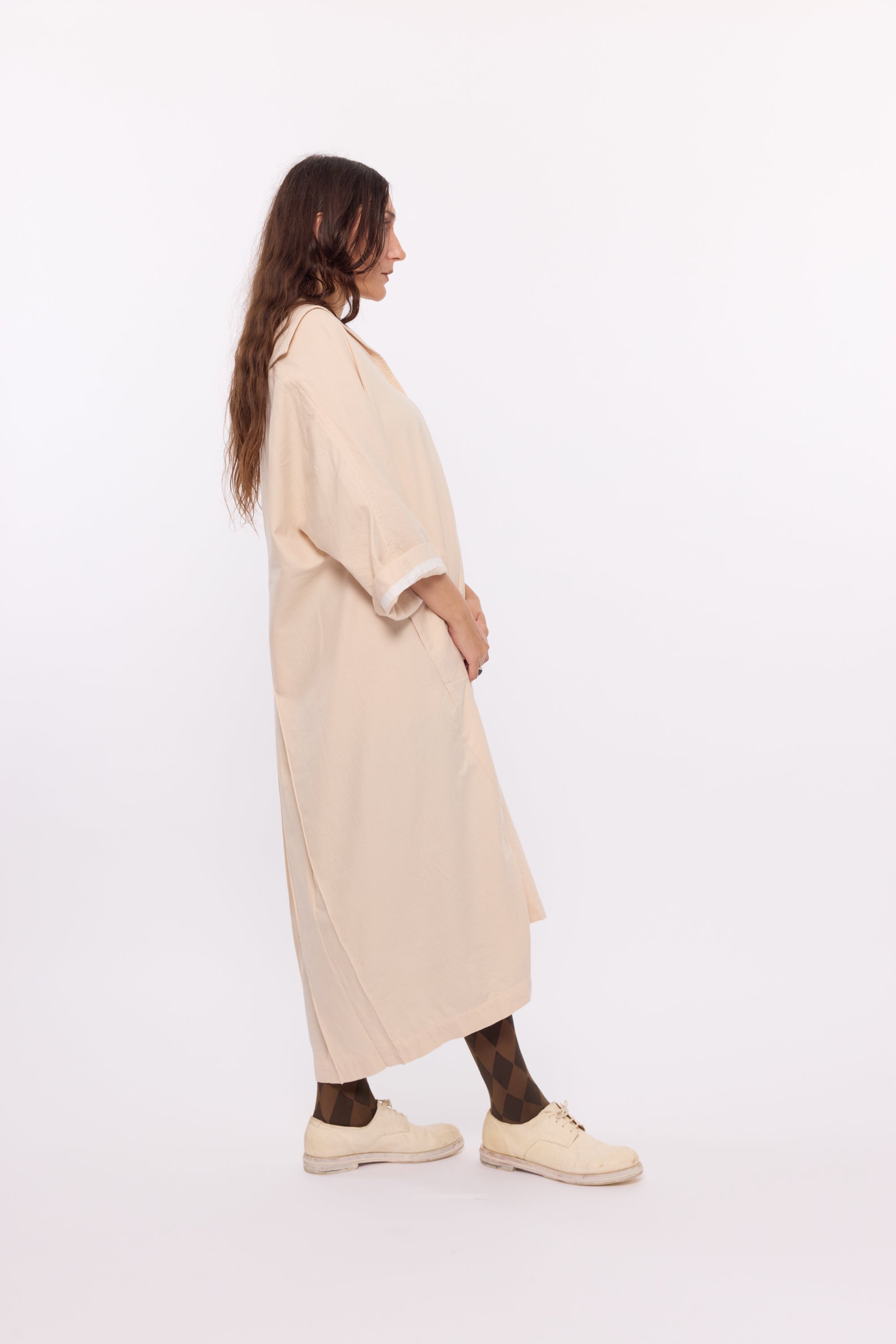 Tilda dress - cream flannel