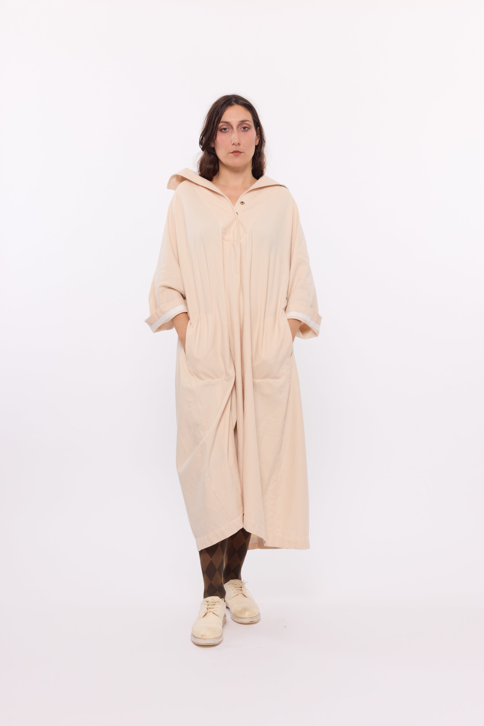 Tilda dress - cream flannel