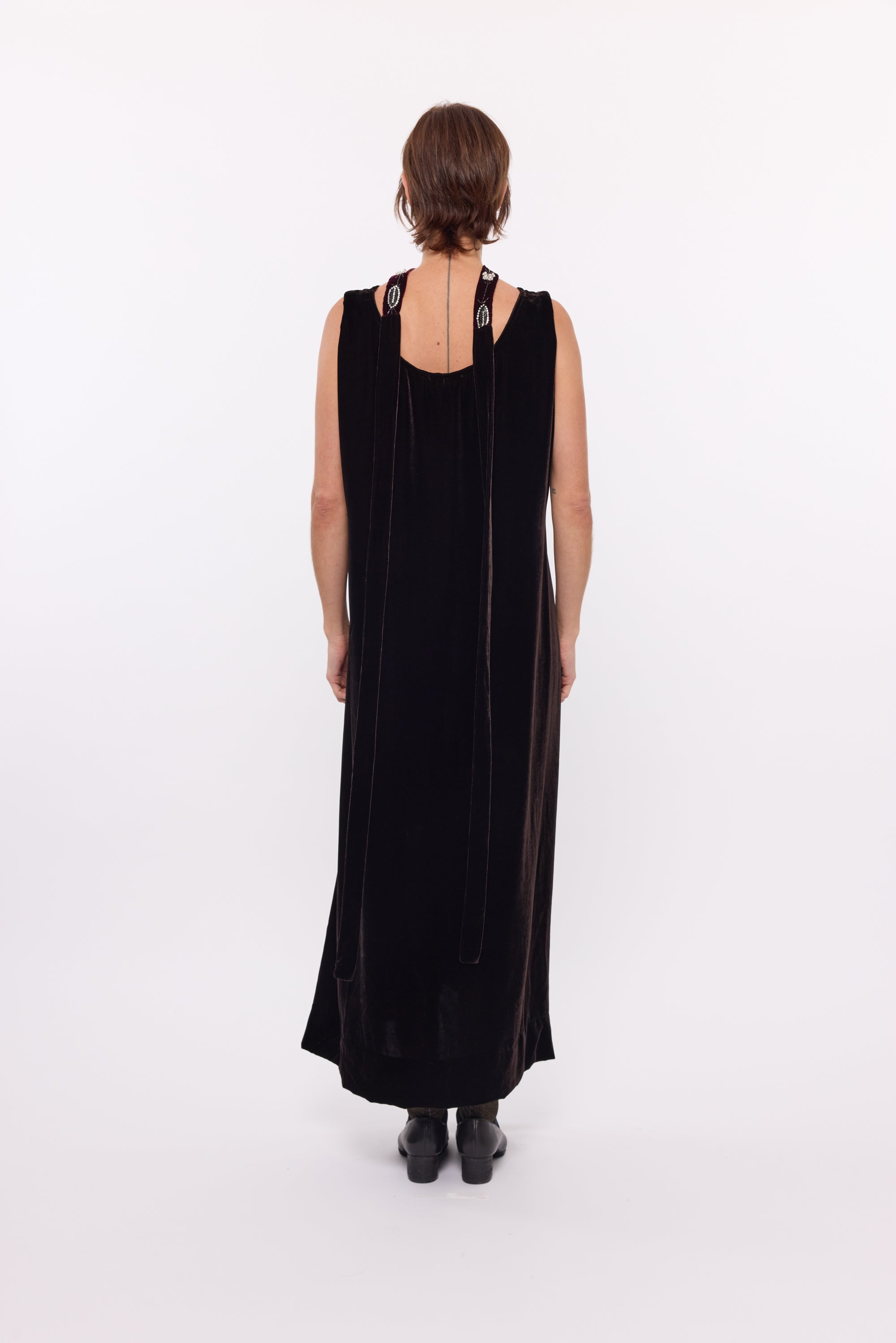 Florence Dress - Chocolate Velvet