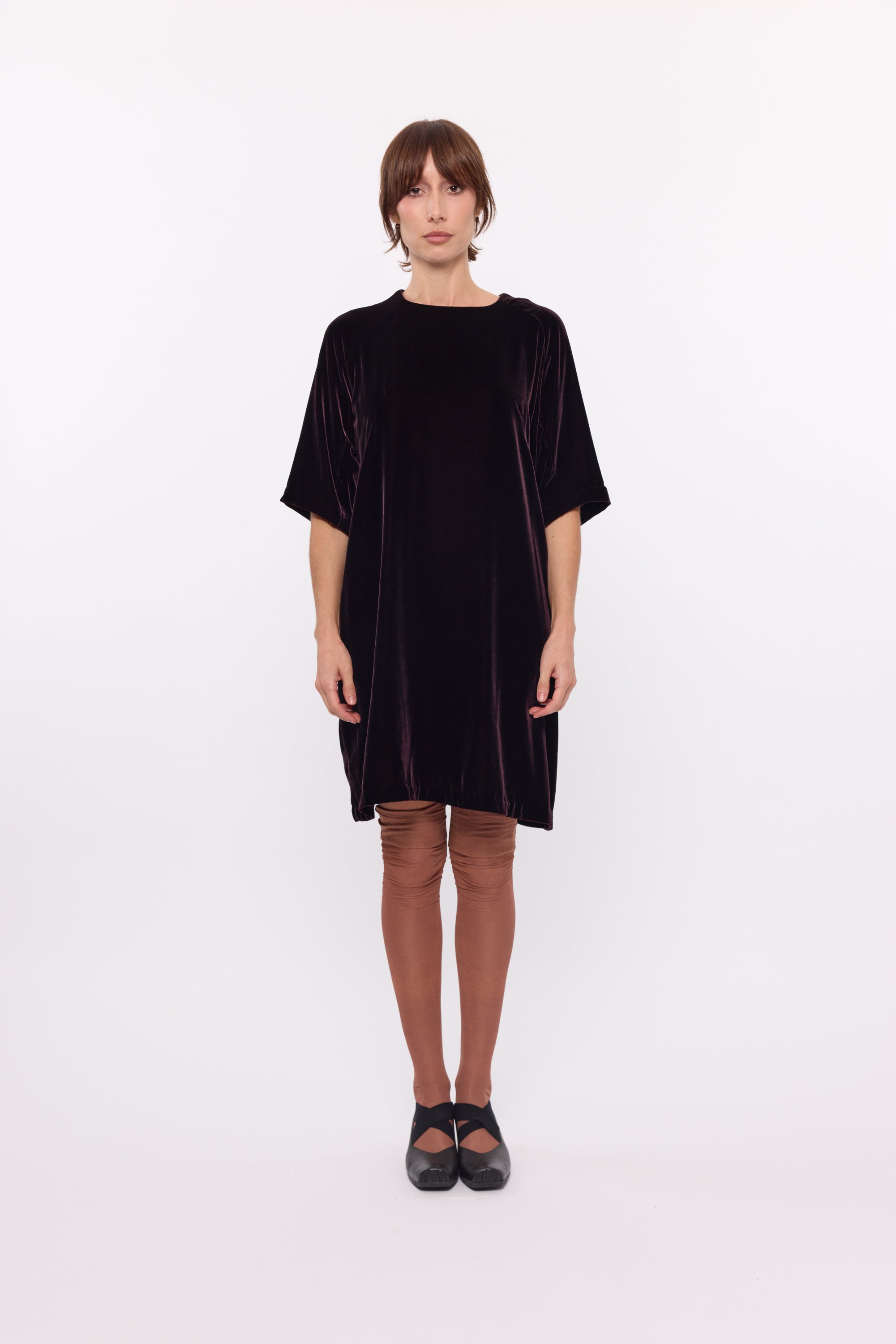 Isla Dress - Plum Velvet