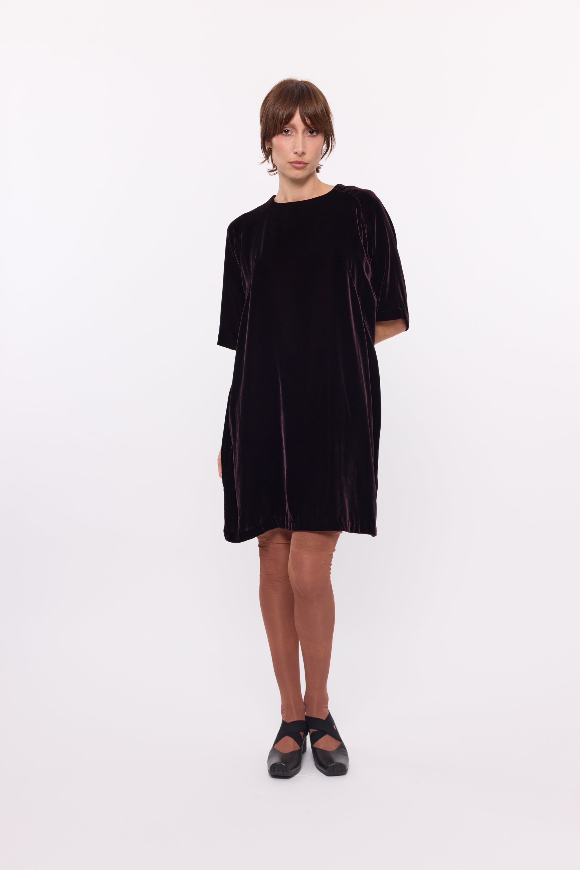 Isla Dress - Plum Velvet