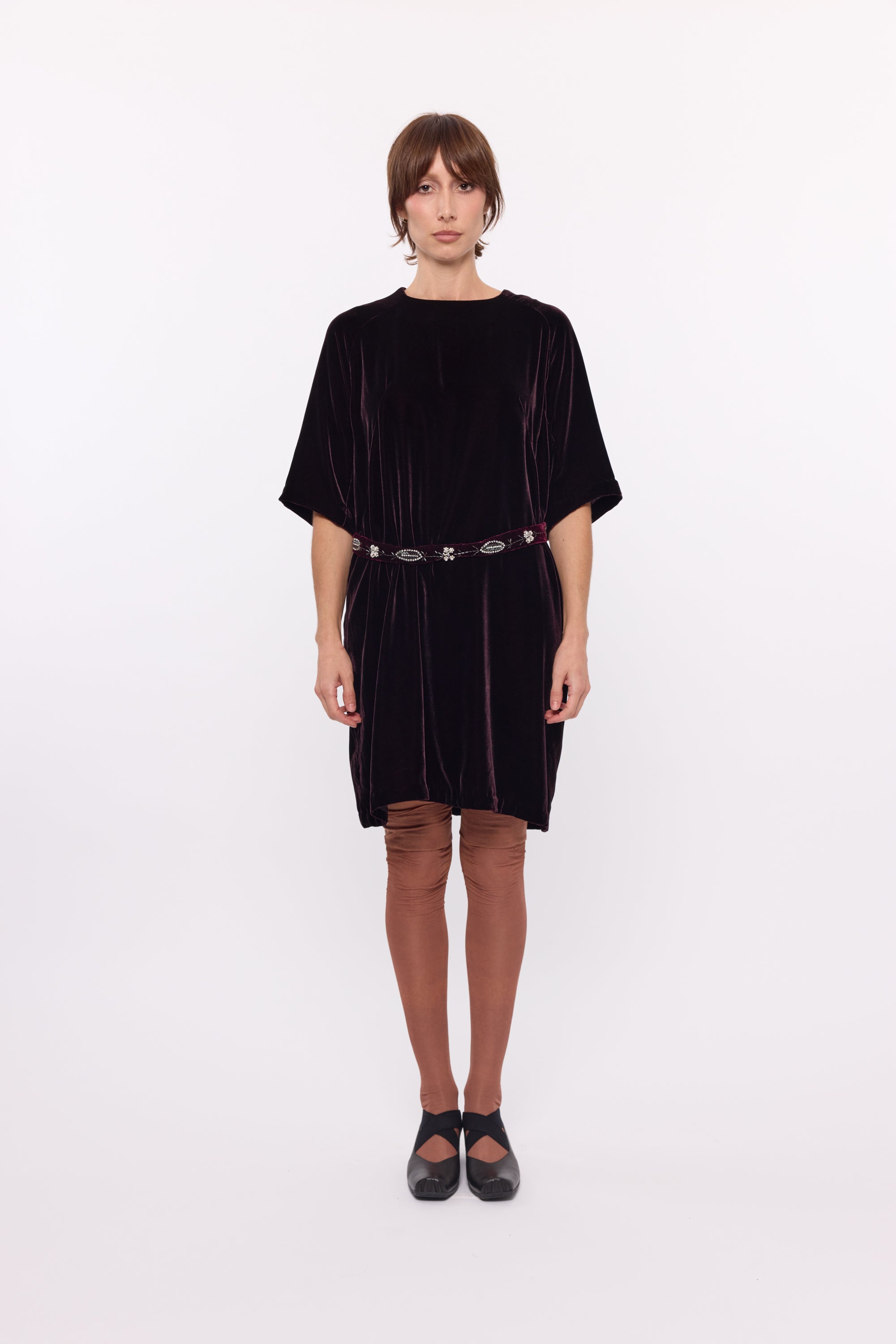 Isla Dress - Plum Velvet
