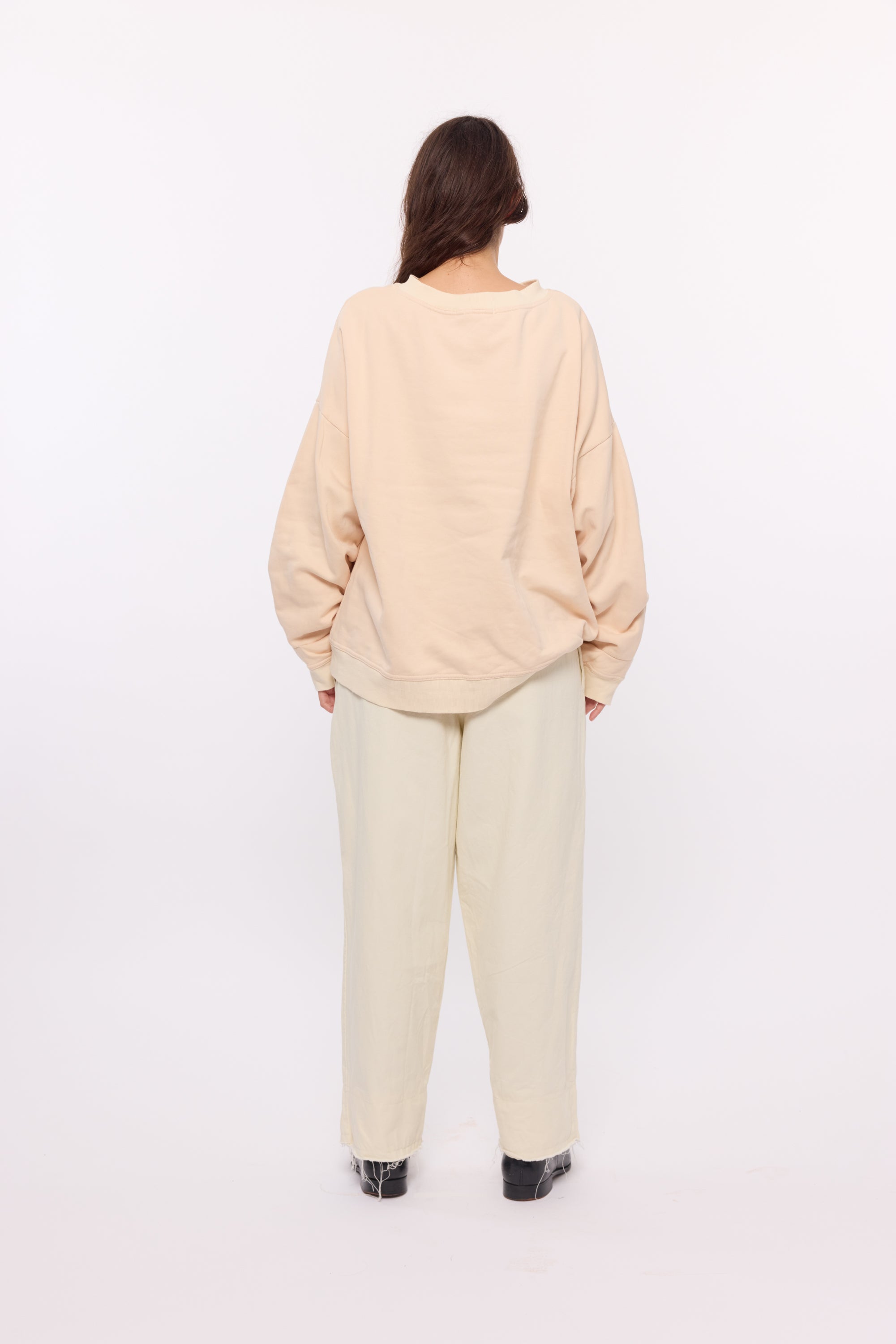 Oversized Sweatshirt - Butterscotch organic cotton Fleece