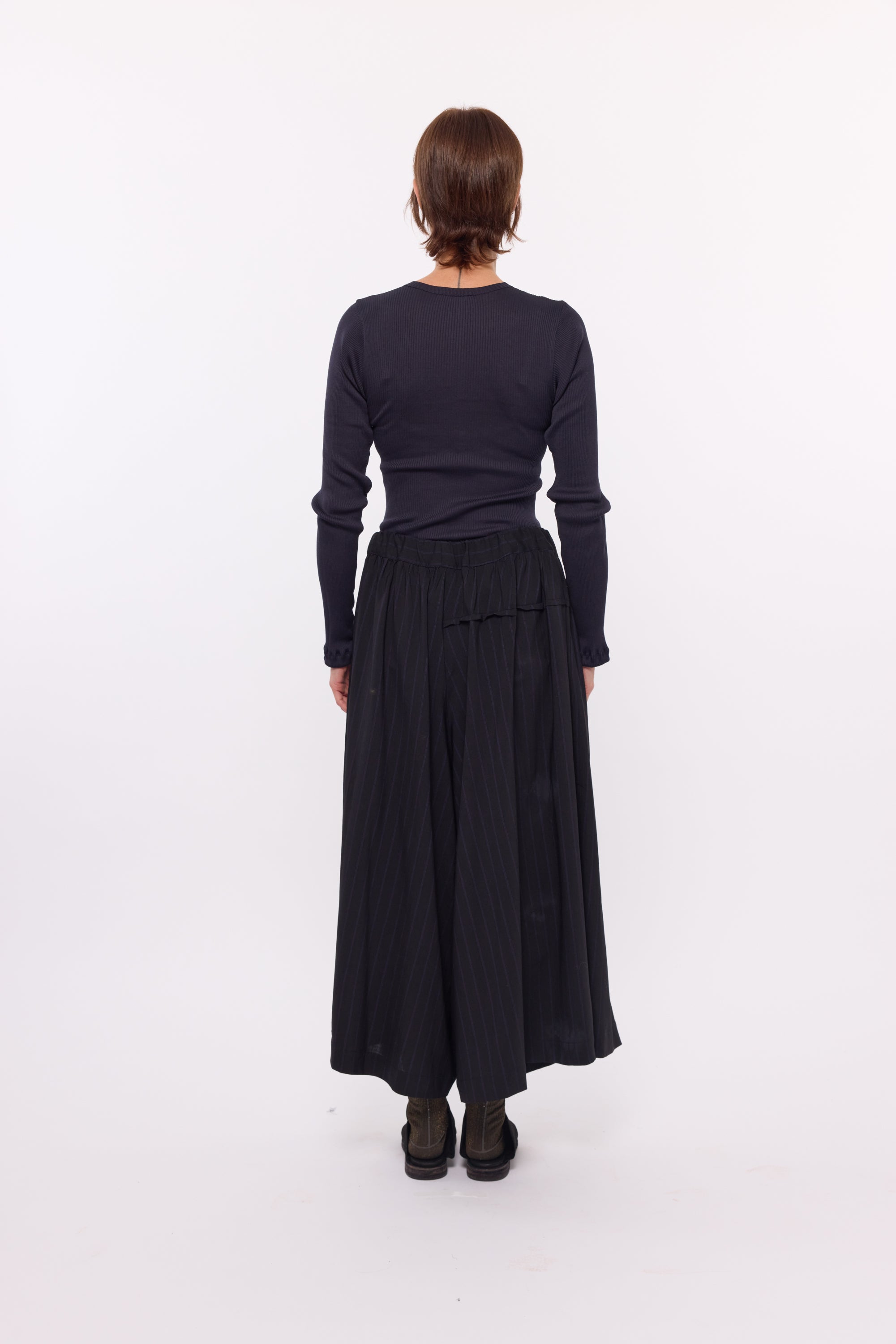 Nellie Culottes - Black cotton Velvet