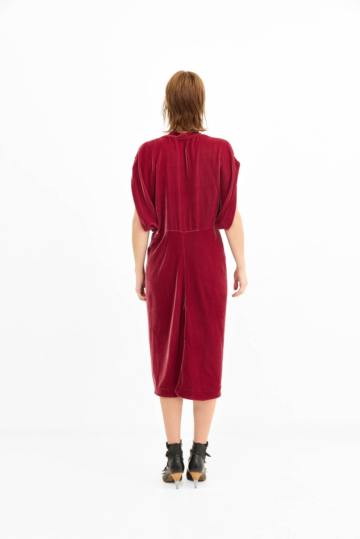 Kimono Dress - Deep Rose