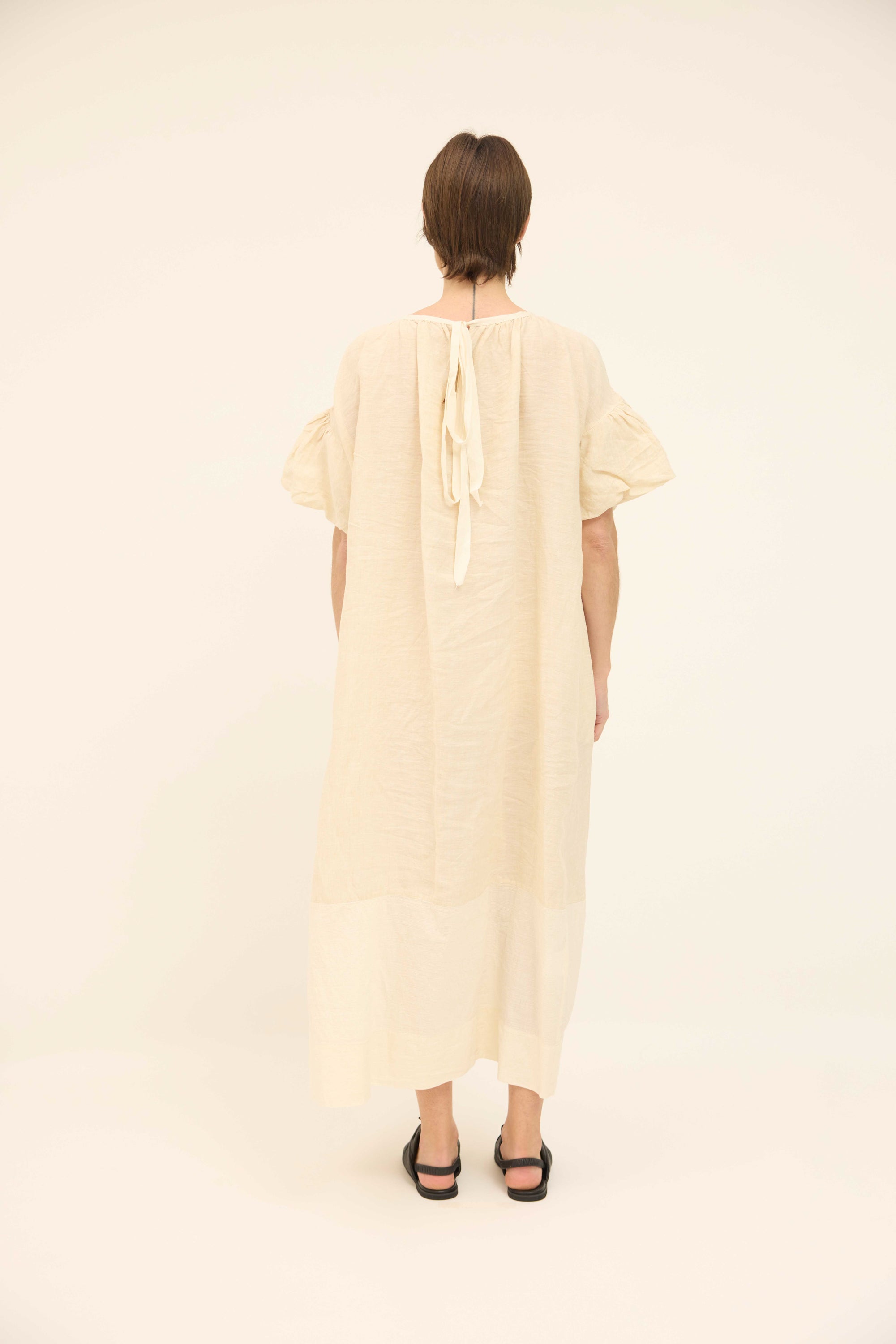 Emma Dress - Oat /Cream