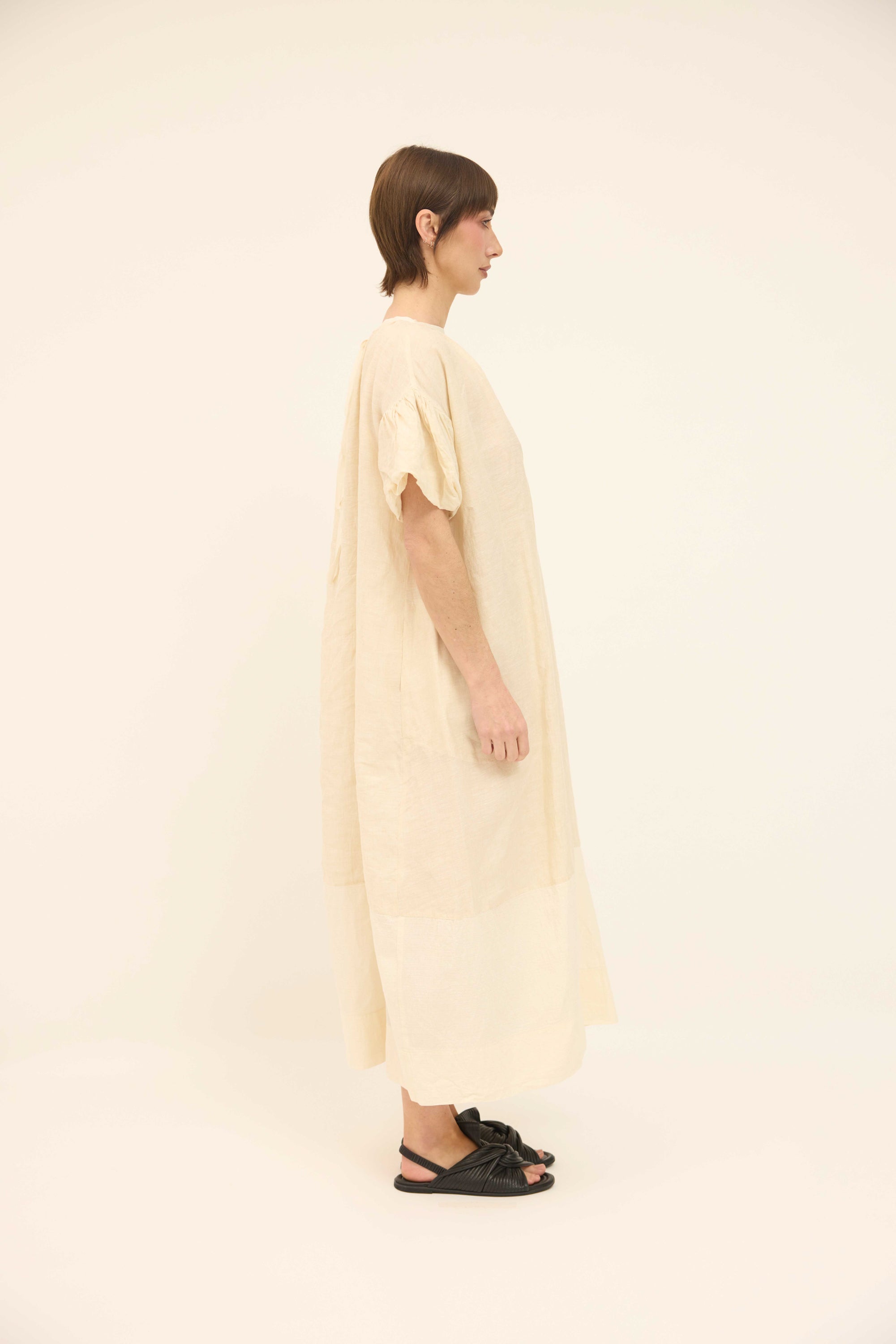 Emma Dress - Oat /Cream