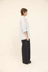Anna Shirt - Soft Blue / White stripes