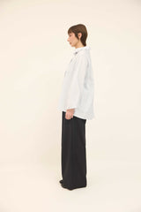 Anna Shirt - Soft Blue / White stripes