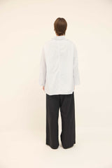 Anna Shirt - Soft Blue / White stripes