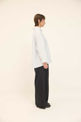 Anna Shirt - Soft Blue / White stripes