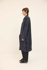 Tia Shirt - Ink Silk Jacquard