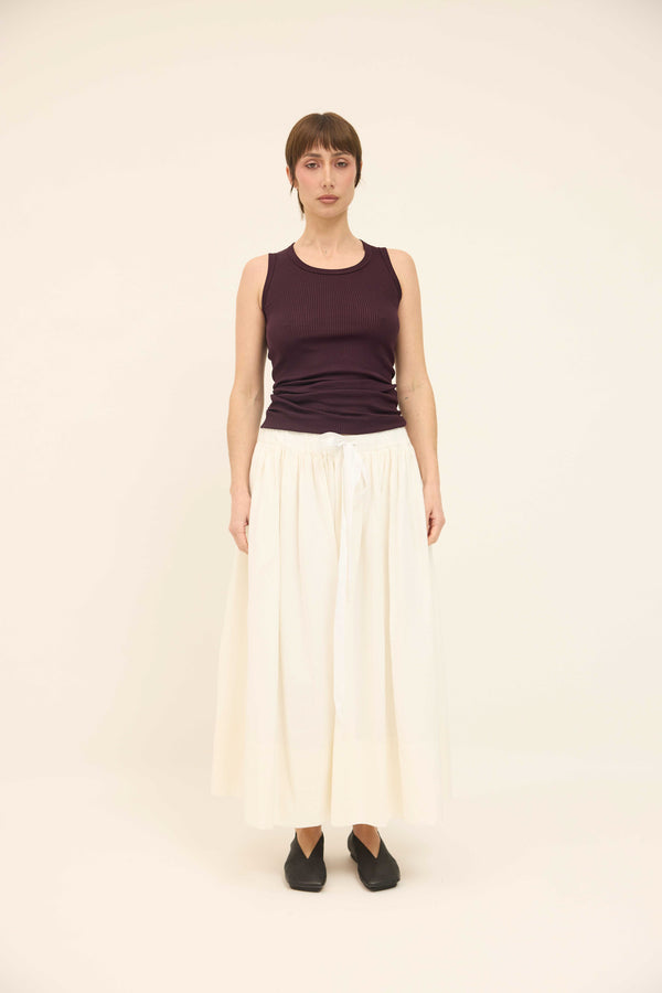 Gathered Skirt - Milk