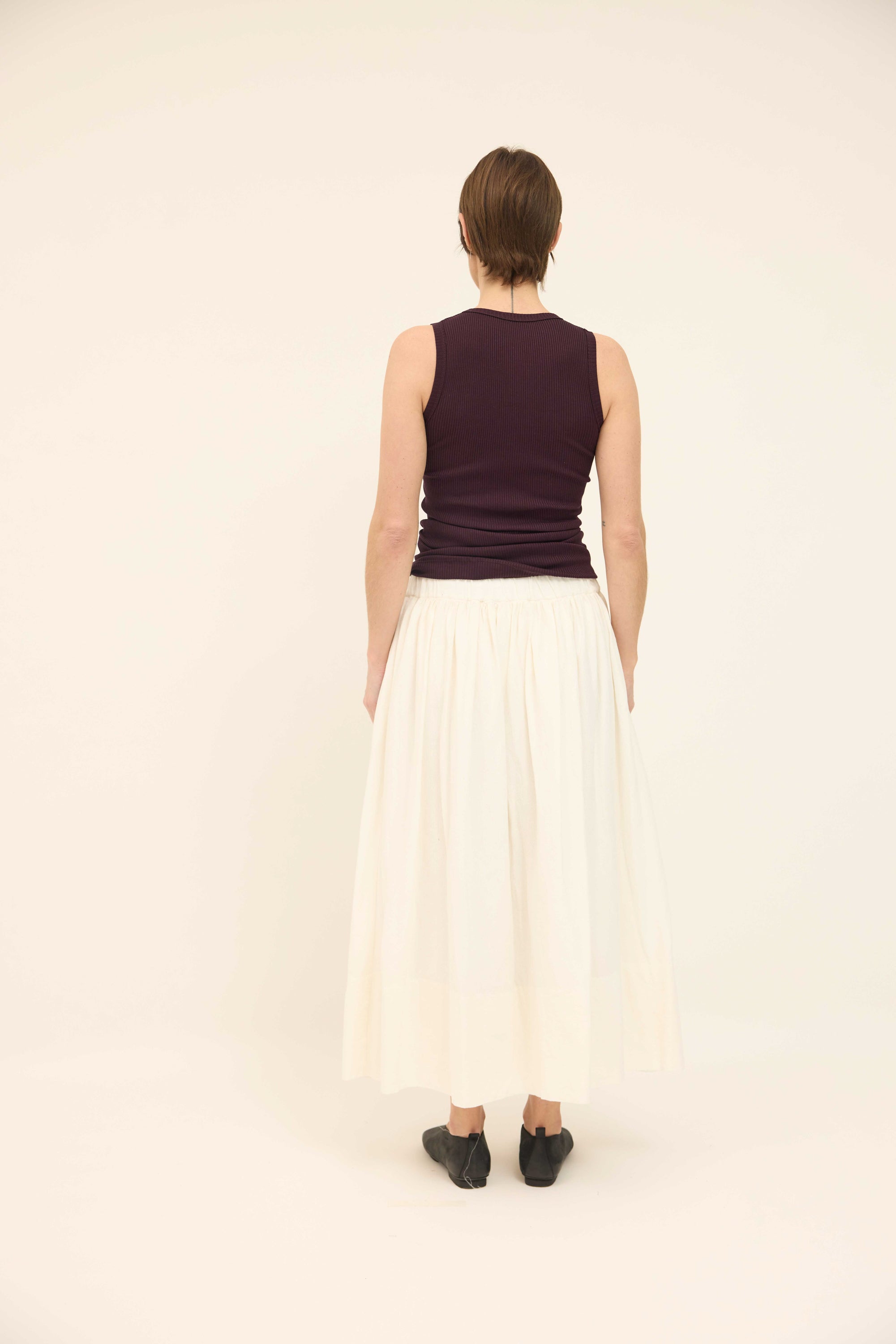 Gathered Skirt - Milk