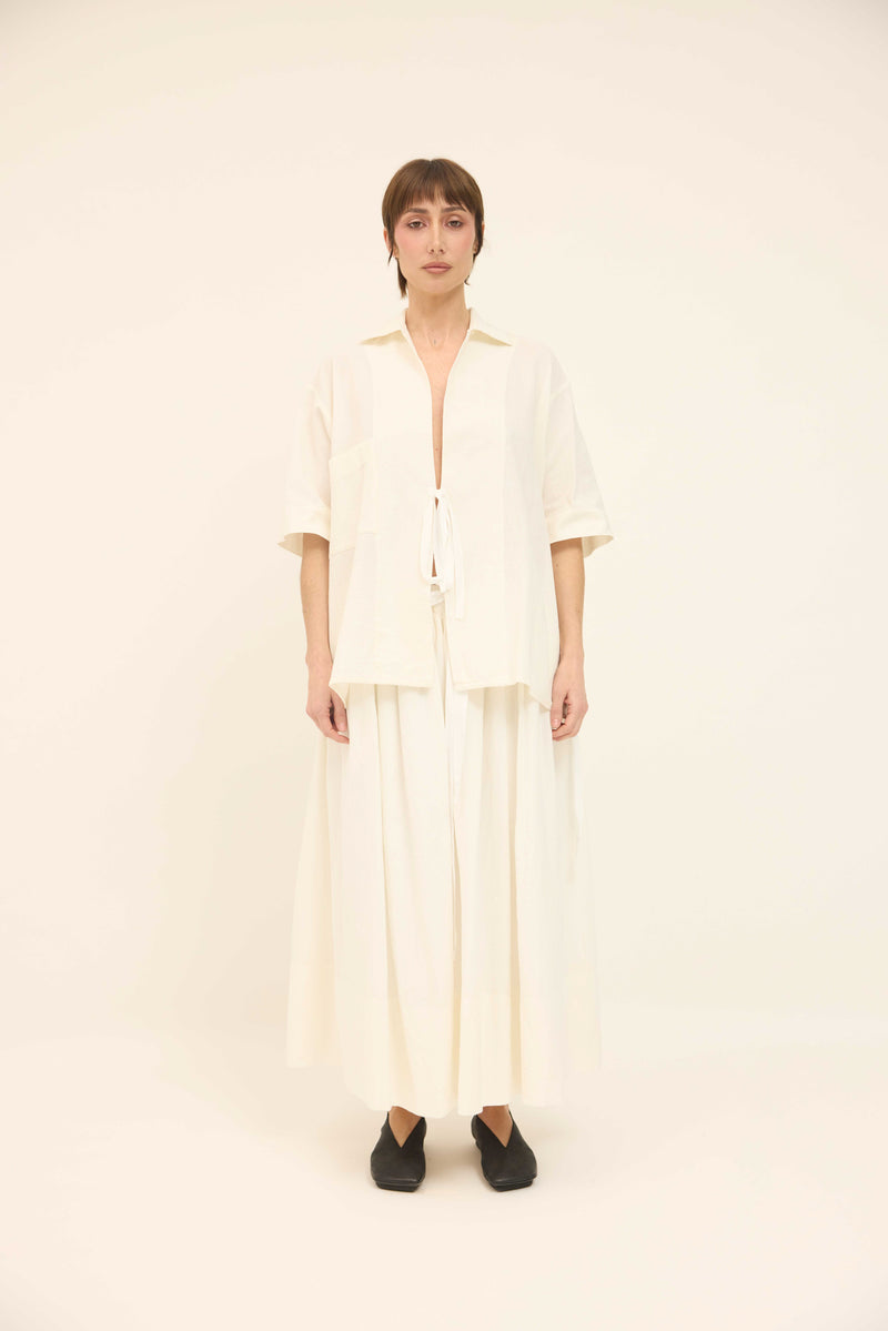 Gathered Skirt - Milk